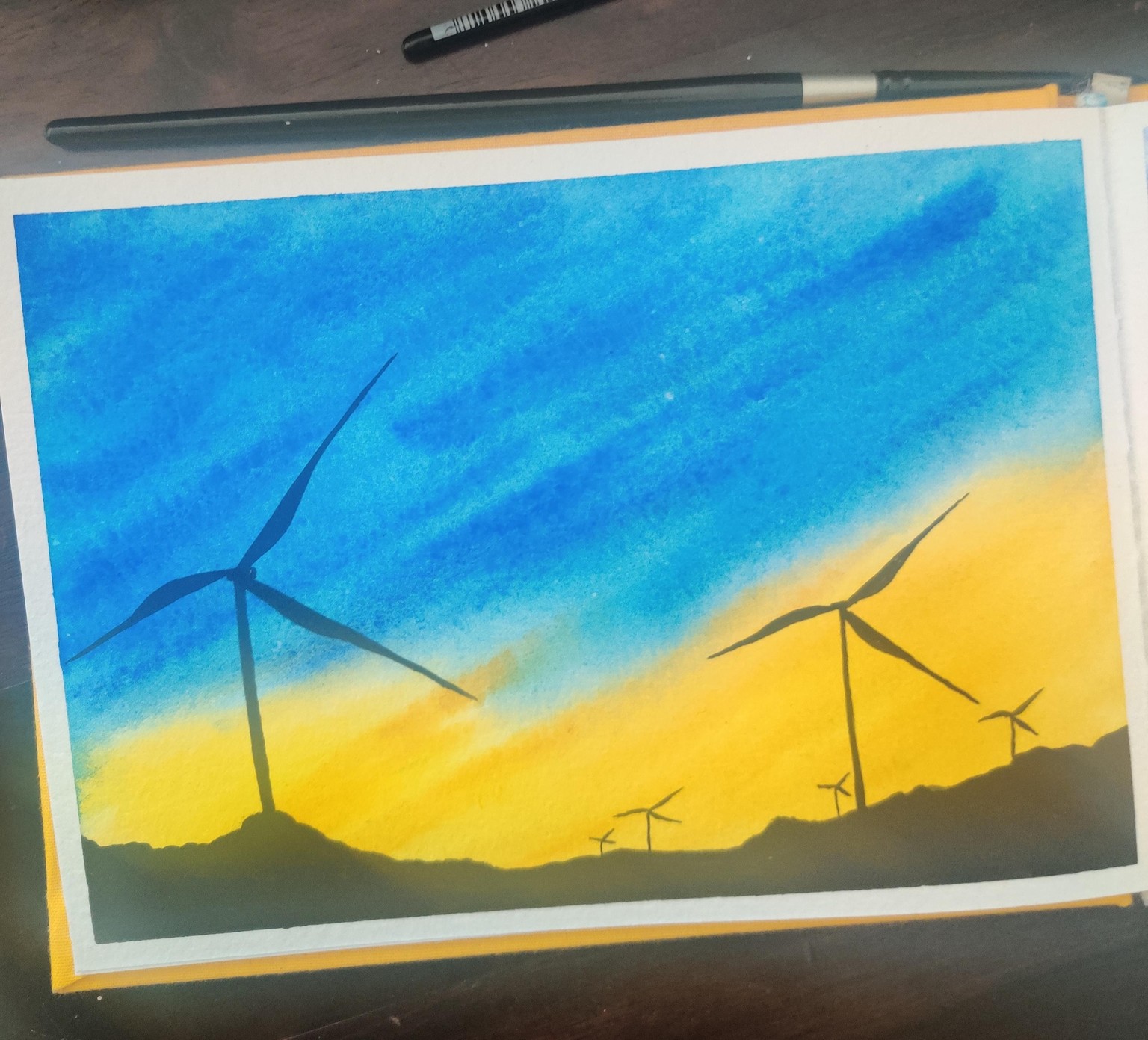 Watercolour Silhouettes with Swathi - image 2 - student project