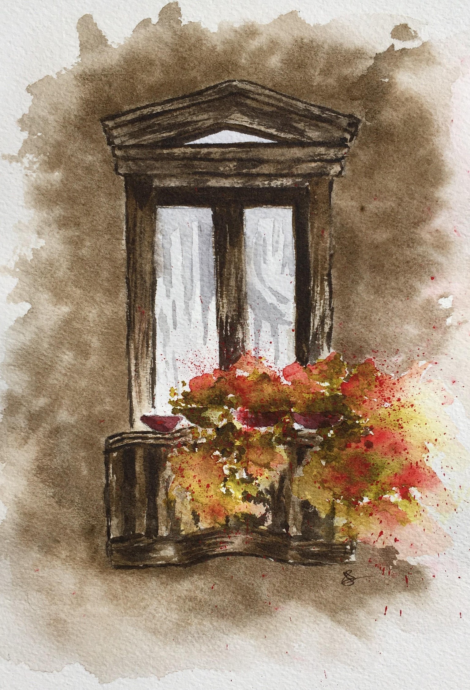 Loose Floral Window - image 1 - student project