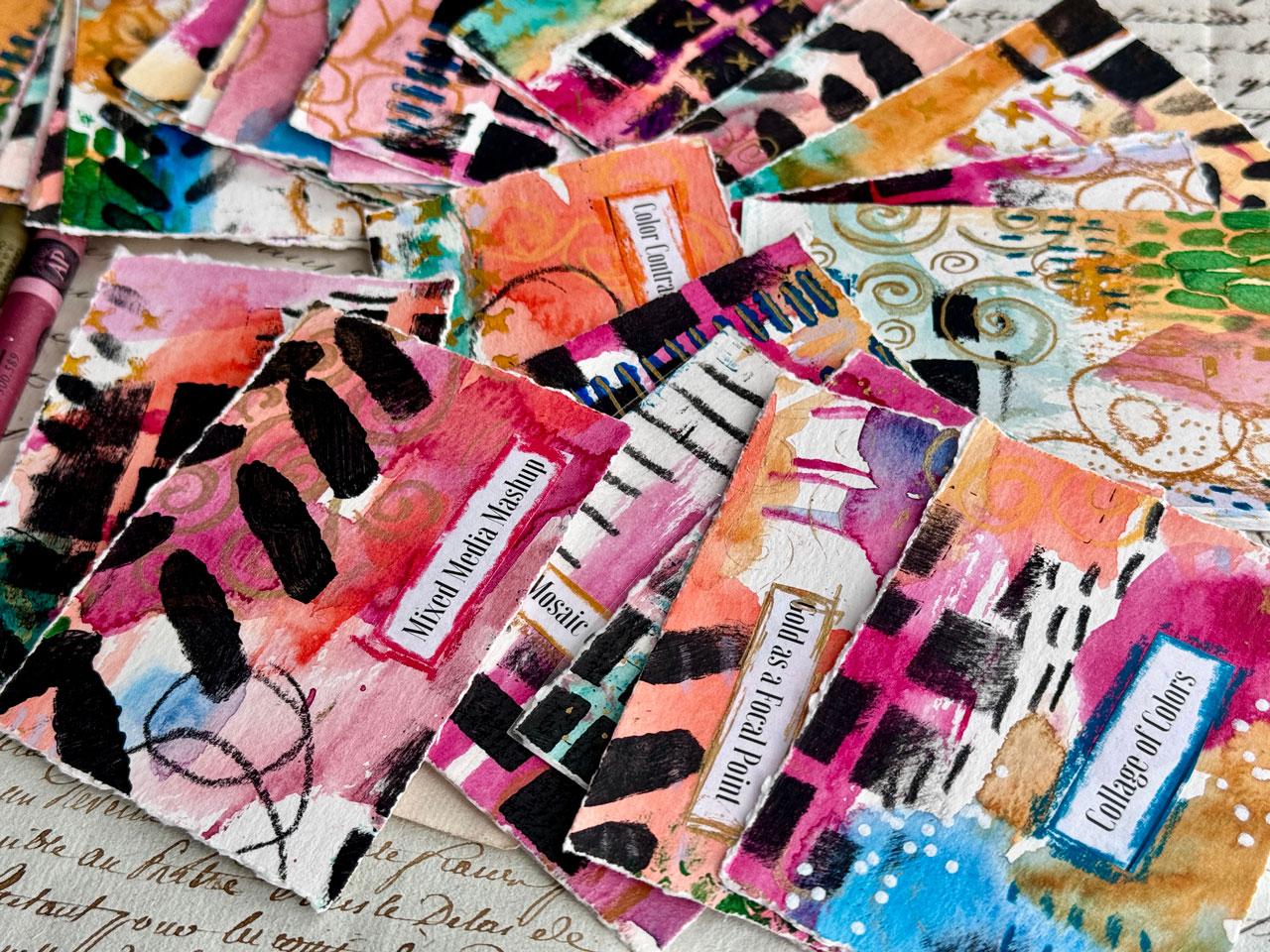 Master Mark-Making Like Klimt: 60 Art Prompts for Mixed Media Magic Class - image 3 - student project