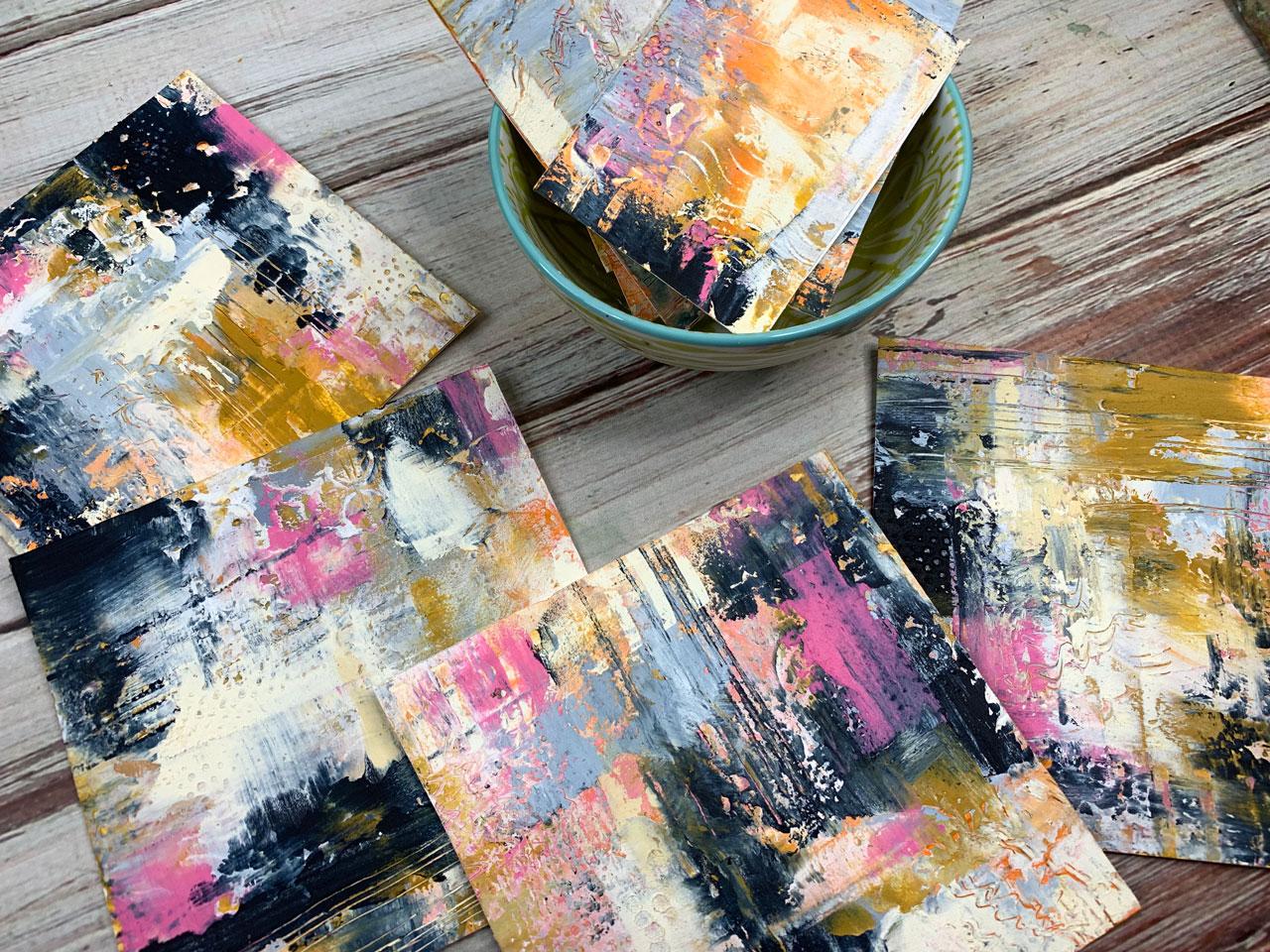 Intro to Cold Wax And Oil Paint Abstracts - image 2 - student project