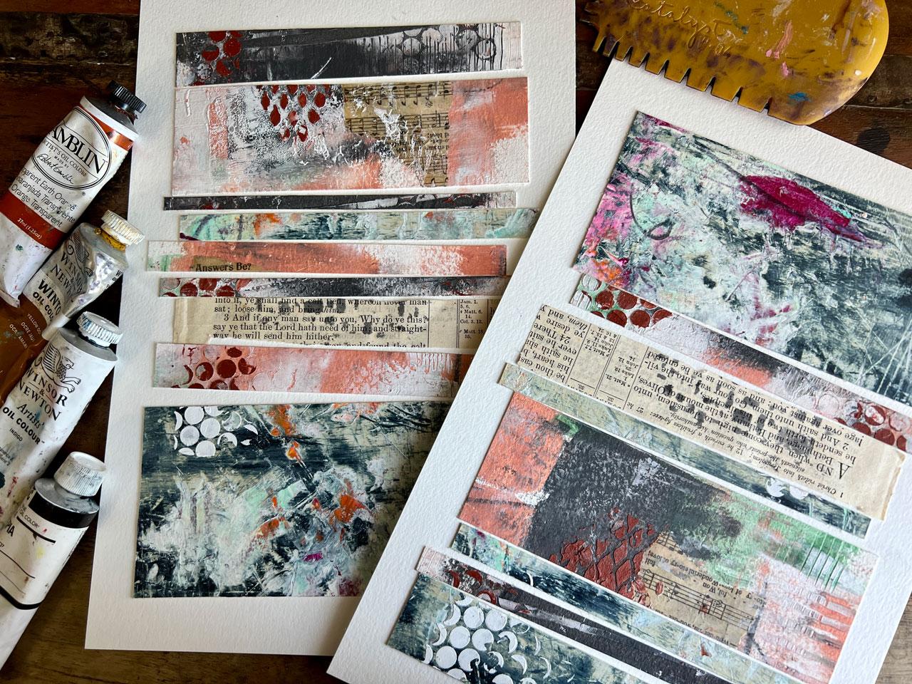 Oil & Cold Wax: Creating Abstract Art with Color Palettes Inspired by Interiors - image 1 - student project