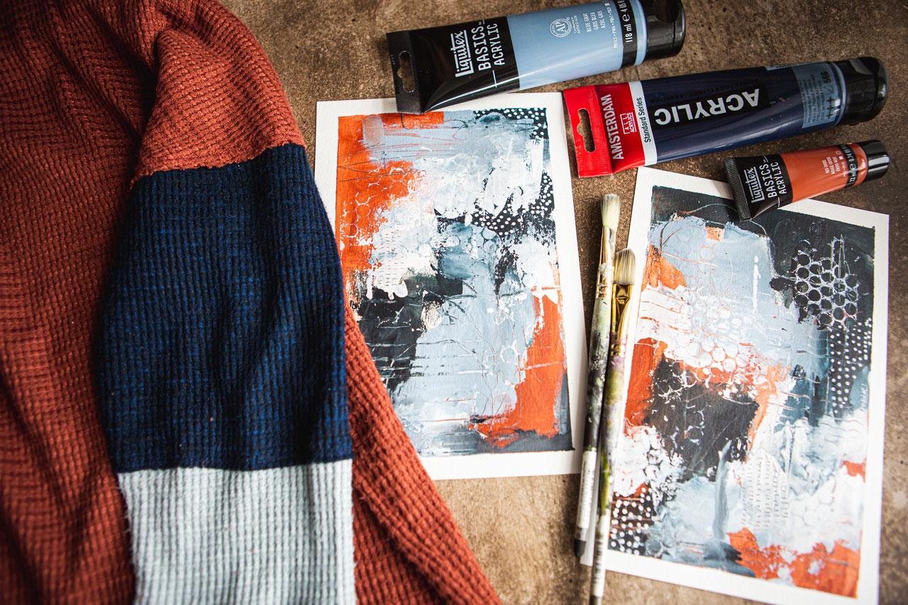 Wardrobe Inspirations - Abstract Painting Color Palettes Inspired By The Clothes - image 2 - student project