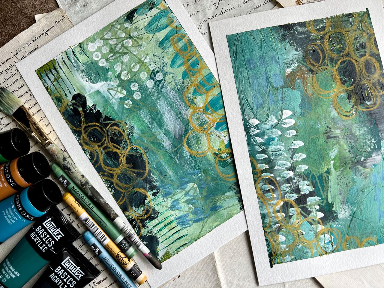 Unlocking the Power of Composition in Abstract Painting - image 2 - student project
