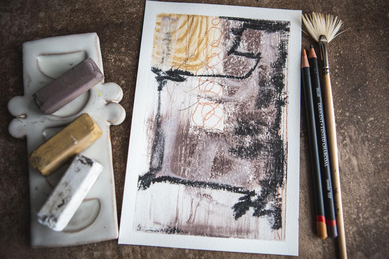 Intuitive Painting: Creating Abstracts in Charcoal - image 4 - student project