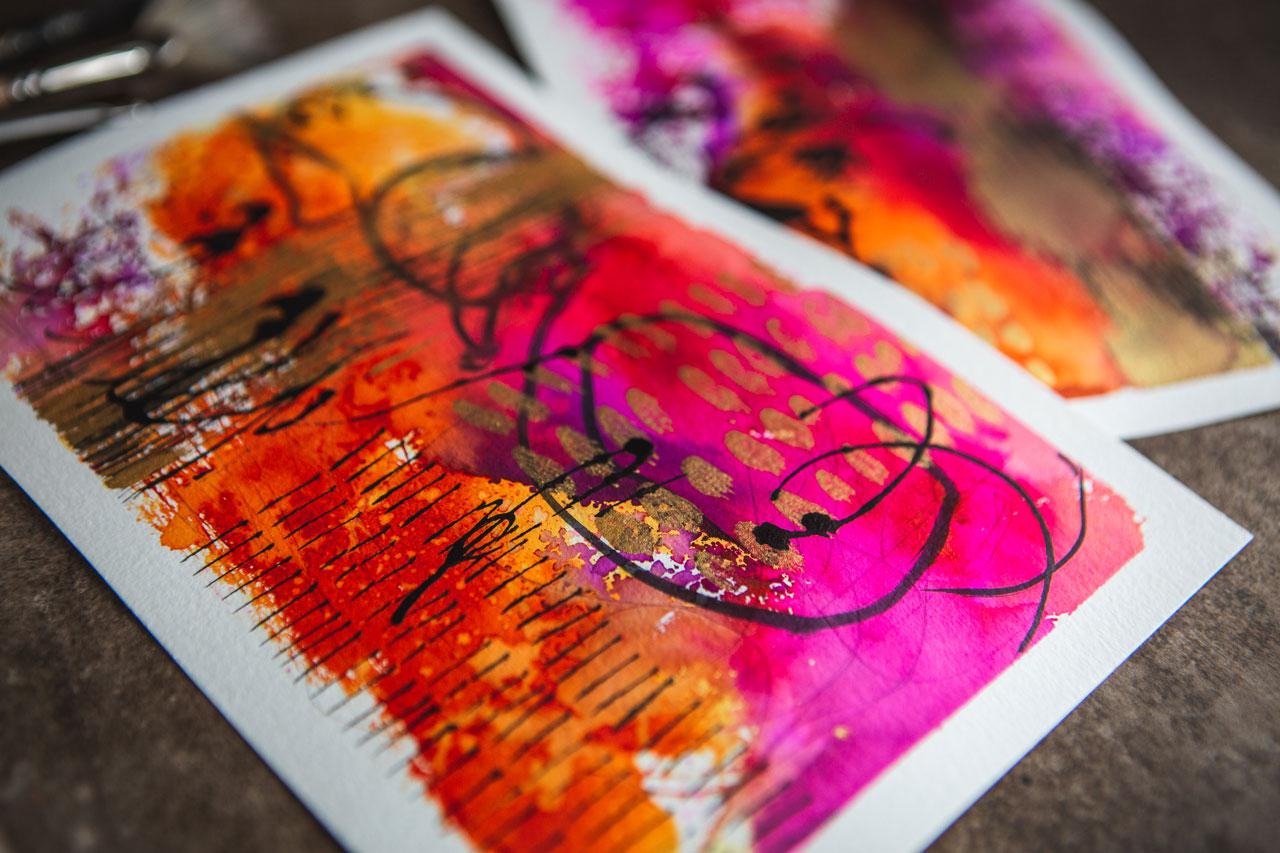 Intuitive Painting: Creating Abstracts with Watercolor Powders - image 2 - student project