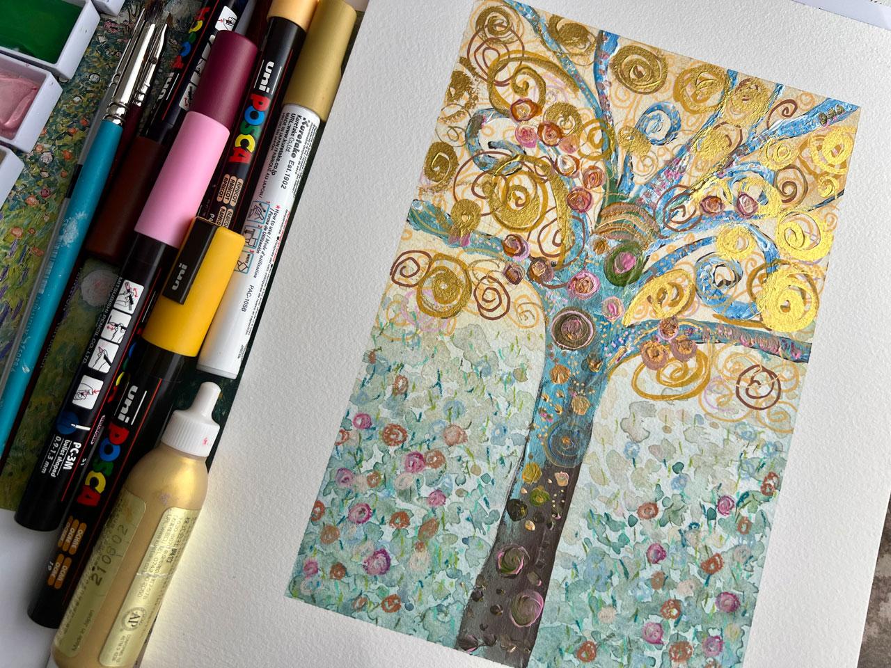Golden Insights: Exploring Klimt's Patterns for Your Artistry - image 4 - student project