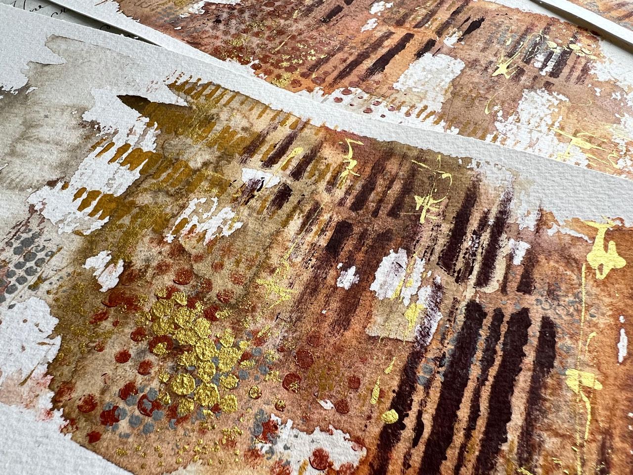 Unlock Your Inner Artist: Mixed Media Atmospheric Landscapes in Warm Fall Colors - image 2 - student project