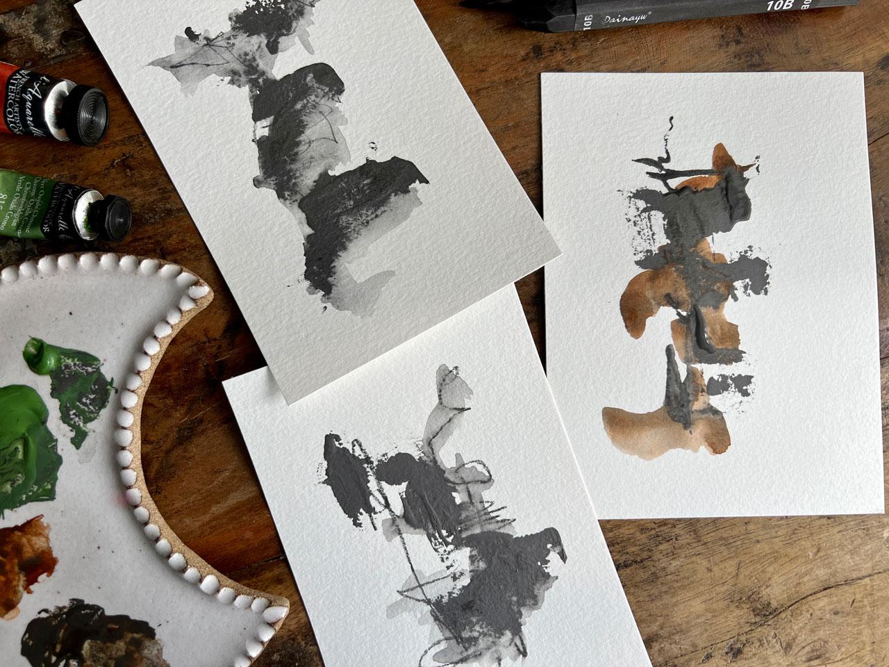 Fluid Graphite Abstracts – Experimenting With Fluid Graphite and Water Soluble G - image 1 - student project