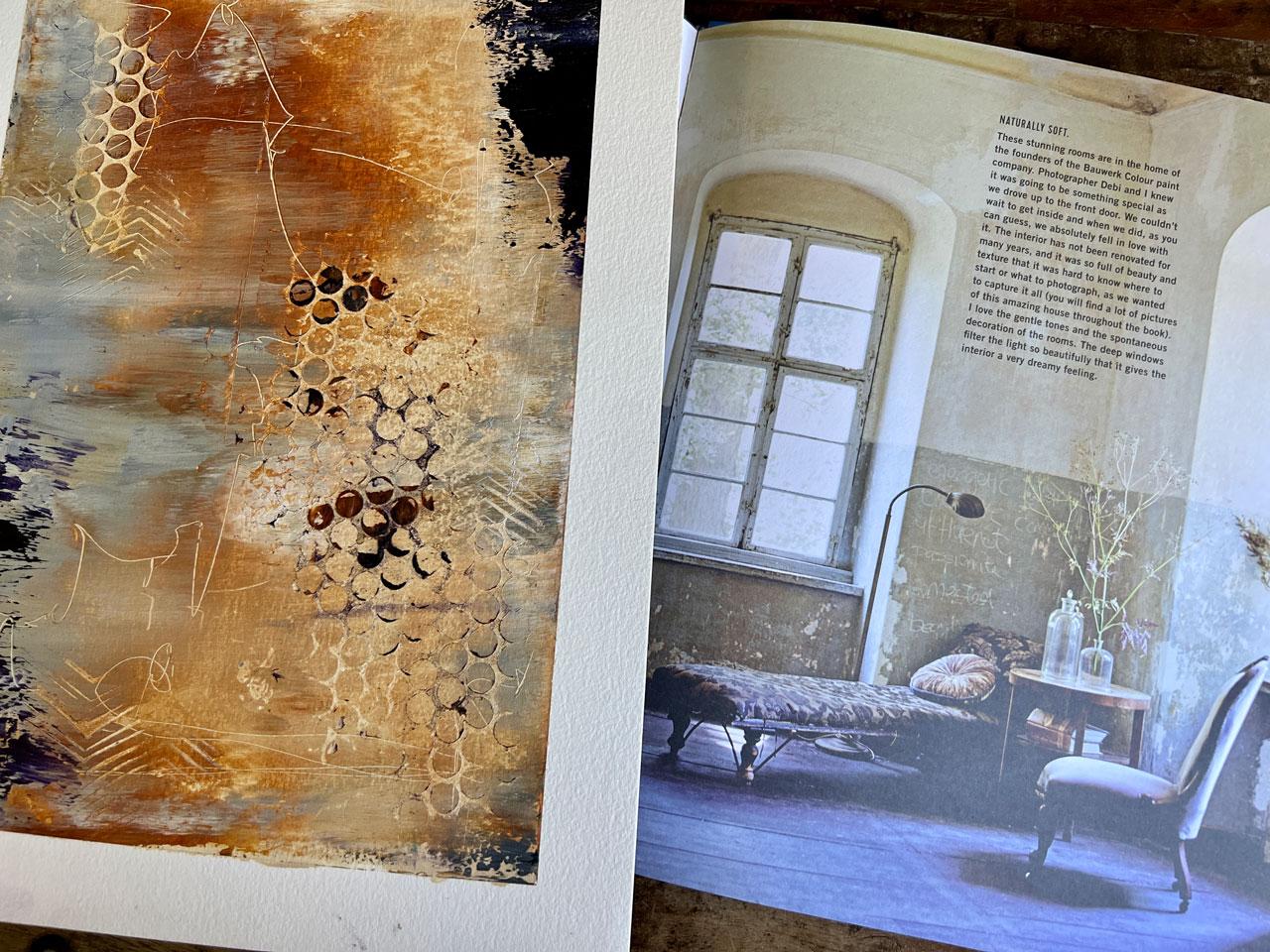 Oil & Cold Wax: Creating Abstract Art with Color Palettes Inspired by Interiors - image 2 - student project