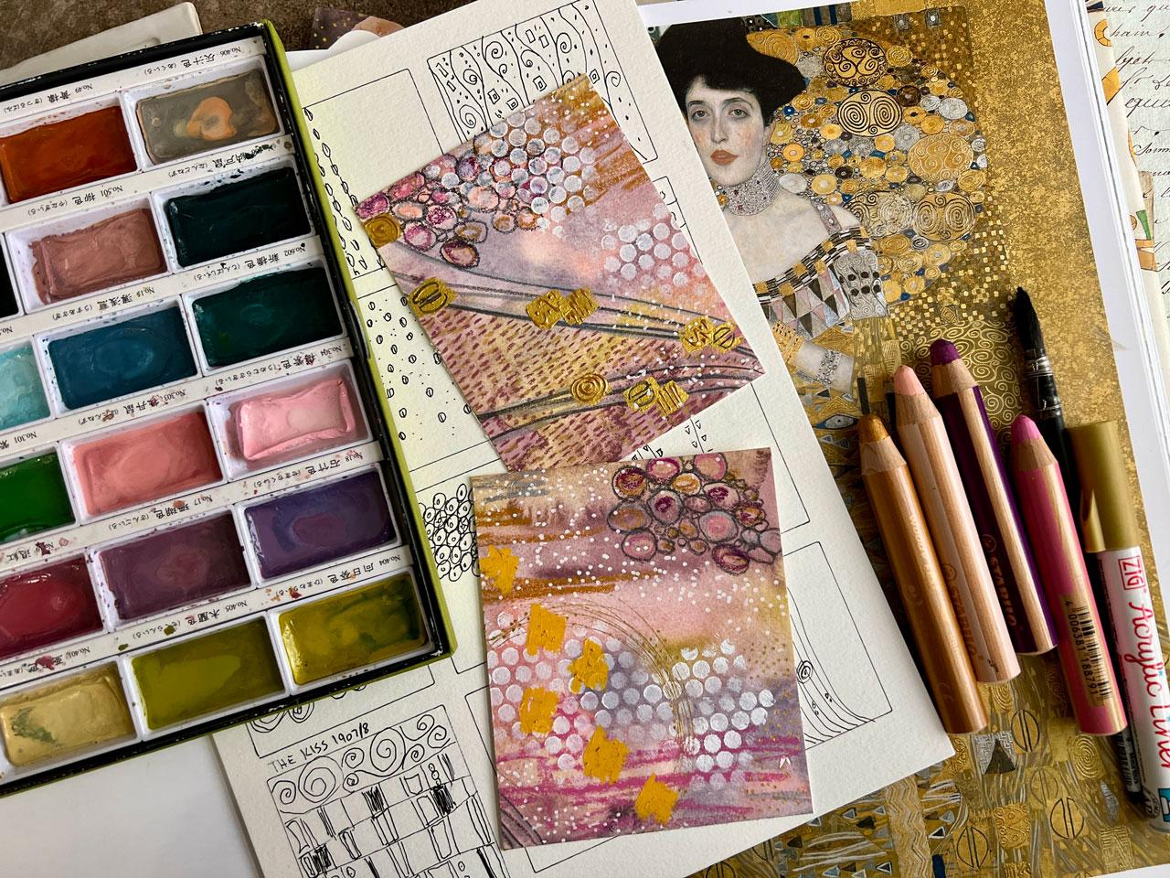 Golden Insights: Exploring Klimt's Patterns for Your Artistry - image 6 - student project