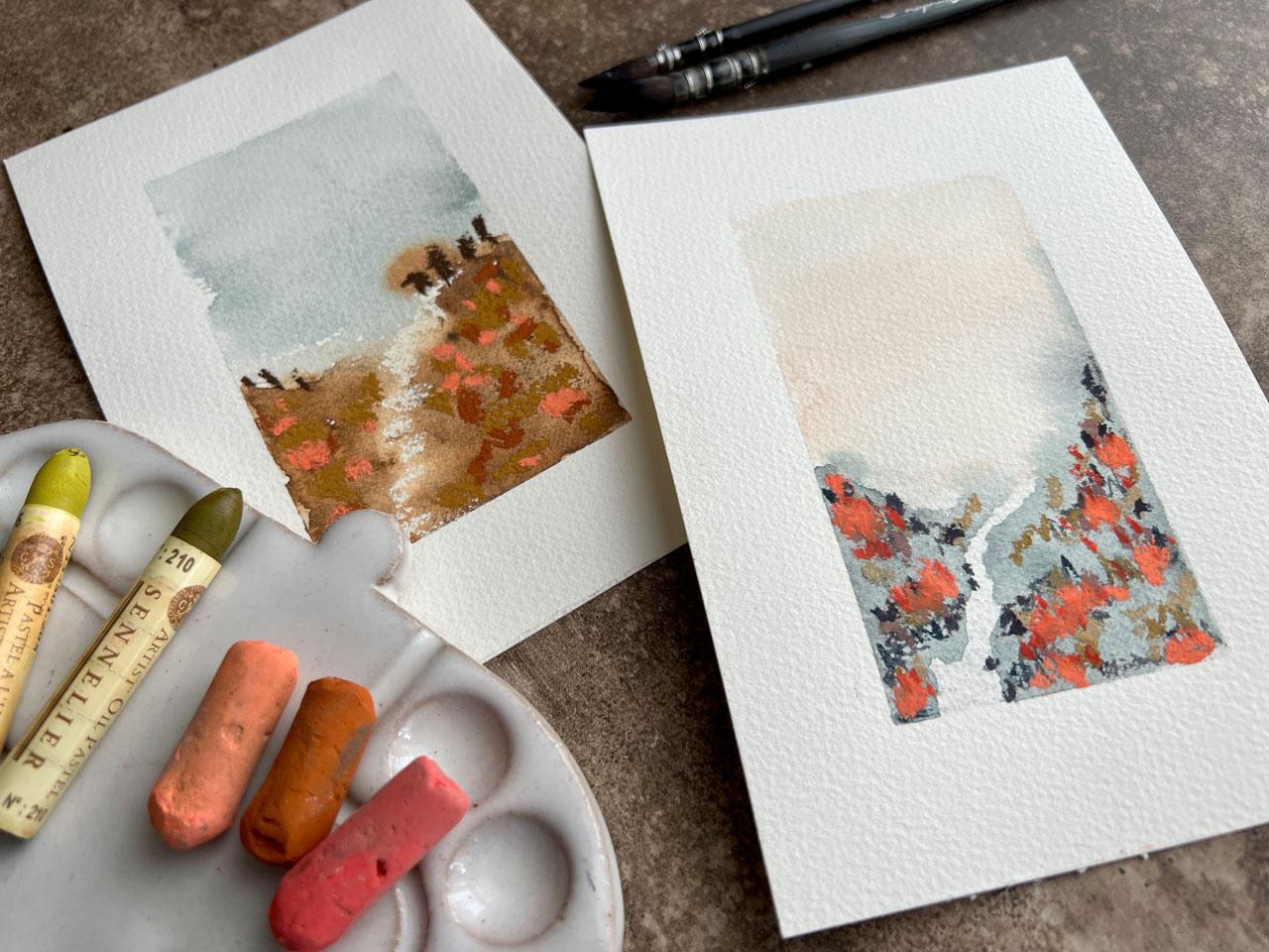 Floral Fields - Create Enchanting Landscapes with Watercolor and Pastels - image 1 - student project