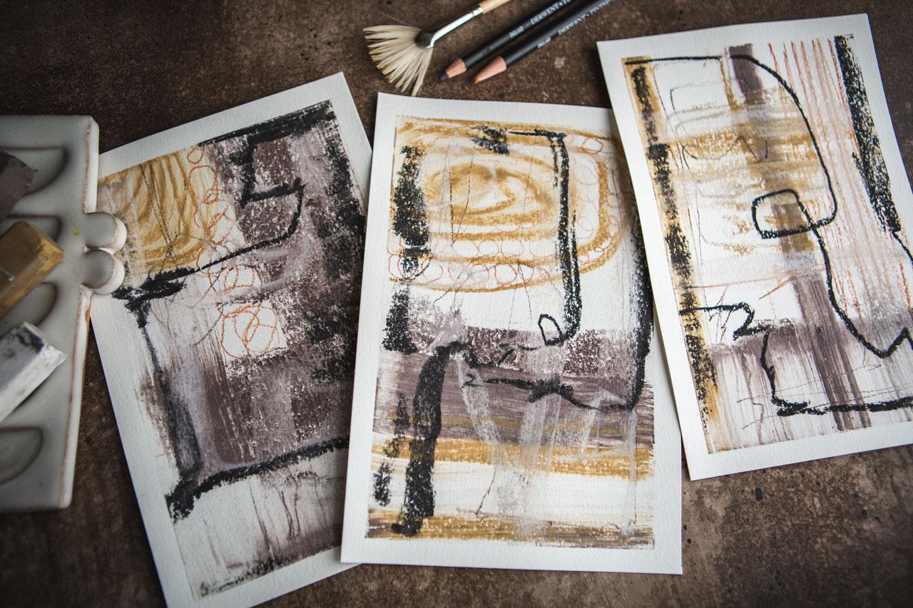Intuitive Painting: Creating Abstracts in Charcoal - image 1 - student project