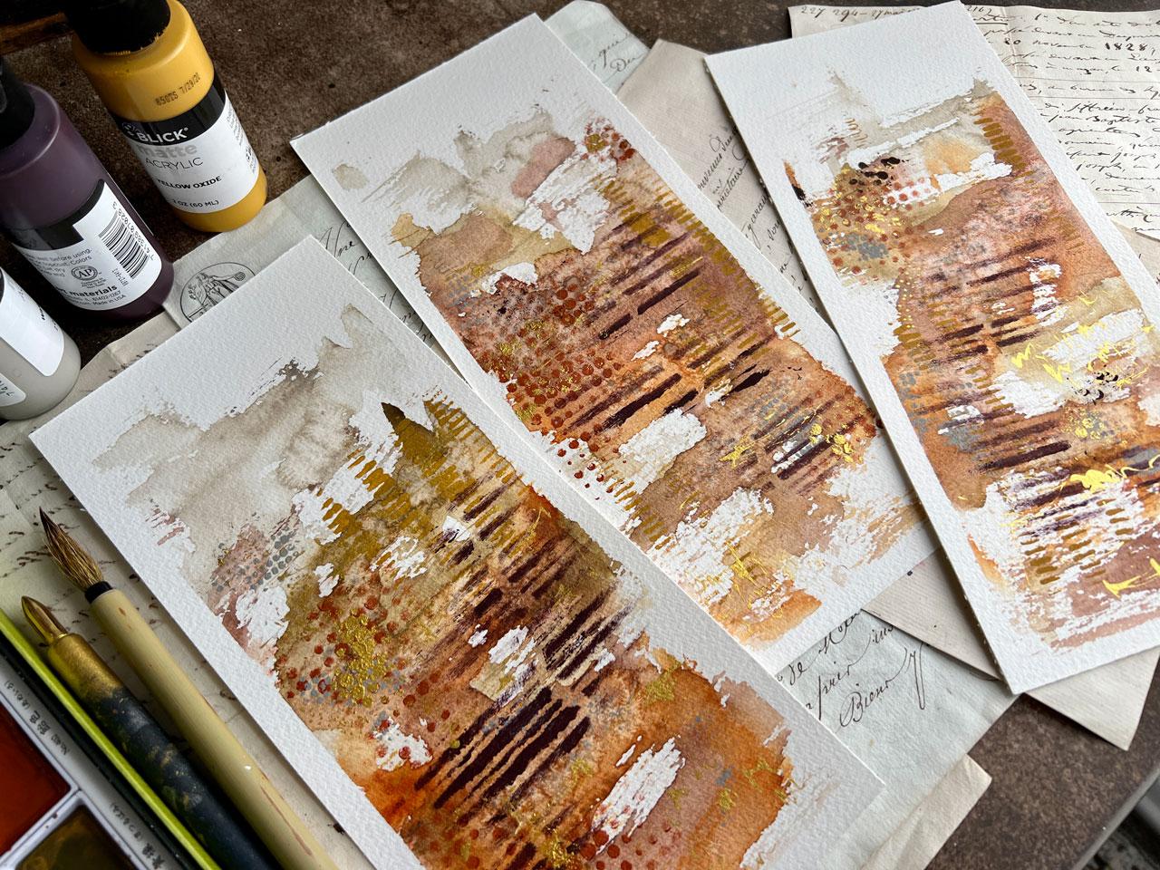 Unlock Your Inner Artist: Mixed Media Atmospheric Landscapes in Warm Fall Colors - image 1 - student project