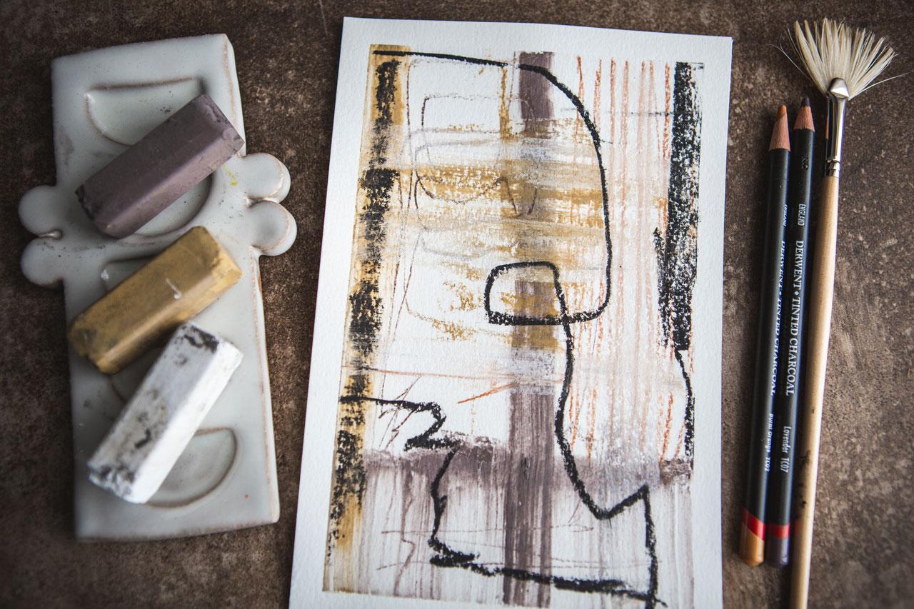 Intuitive Painting: Creating Abstracts in Charcoal - image 2 - student project