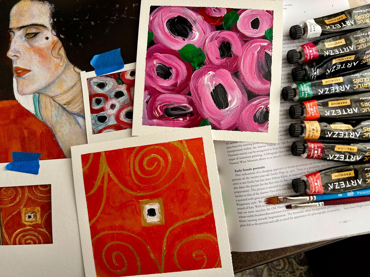 Golden Insights: Exploring Klimt's Patterns for Your Artistry - image 3 - student project