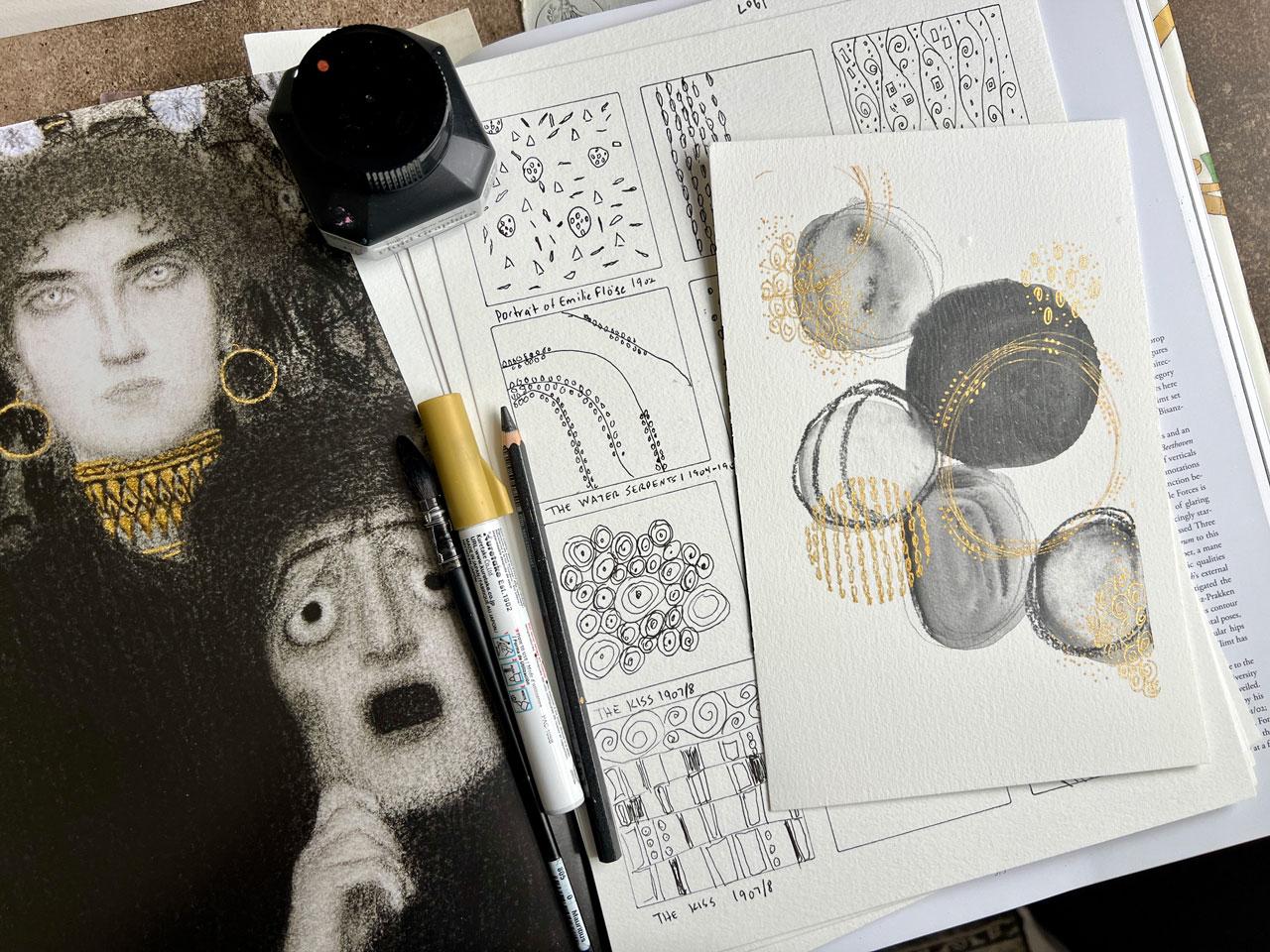 Golden Insights: Exploring Klimt's Patterns for Your Artistry - image 5 - student project