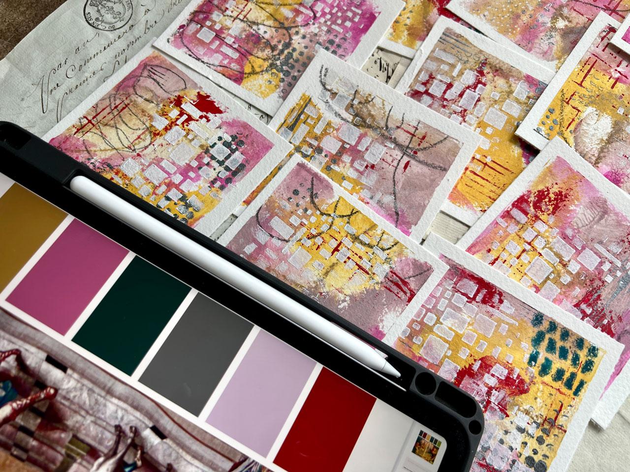 Brushing Through History: Abstract Painting with Historical Color Palettes - image 1 - student project