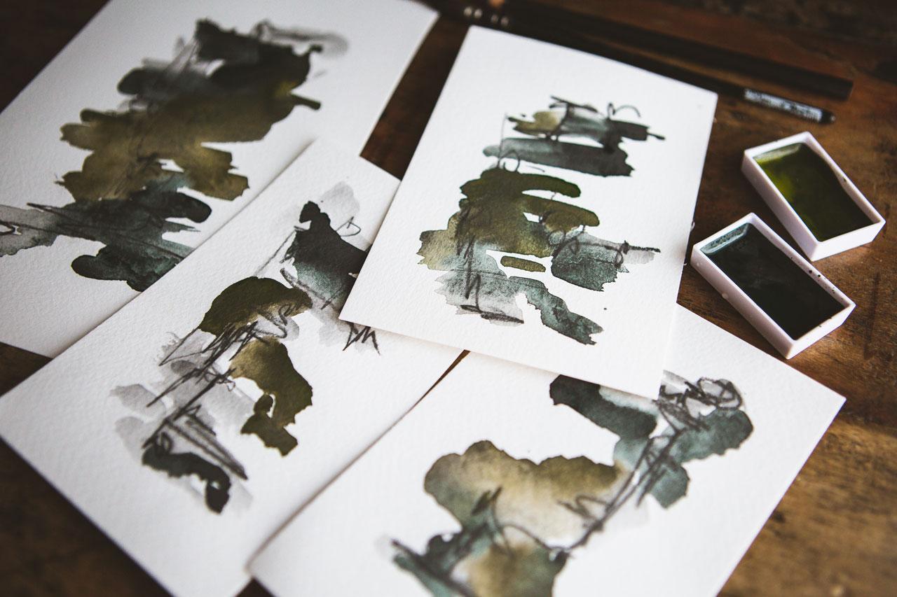 Graphite Abstracts - Create Sophisticated Abstracts With Gansai Tambi Graphite P - image 1 - student project