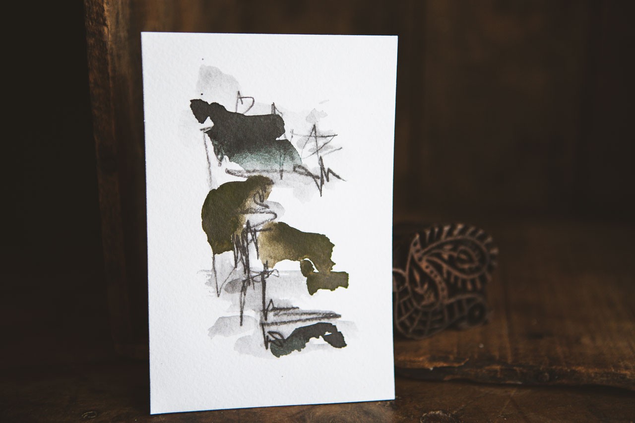Graphite Abstracts - Create Sophisticated Abstracts With Gansai Tambi Graphite P - image 3 - student project