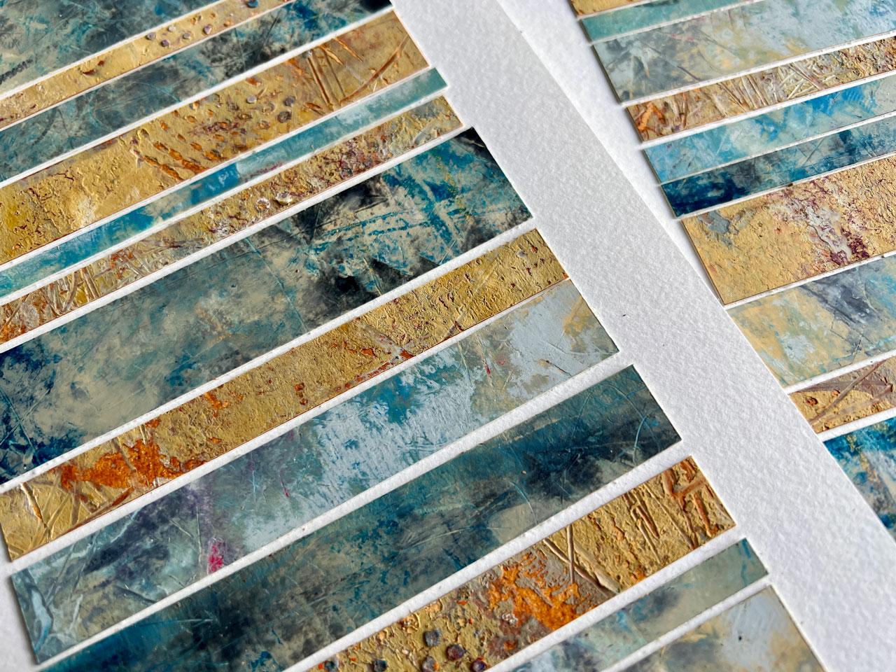 Junk Art Collage Abstracts - Creating New Art from Old Art You Don't Love - image 3 - student project