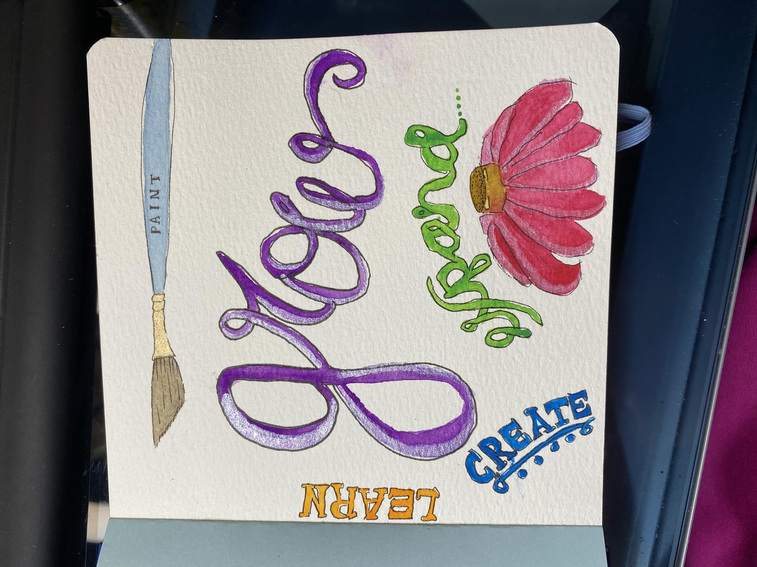 Sketchbook opening page - image 1 - student project