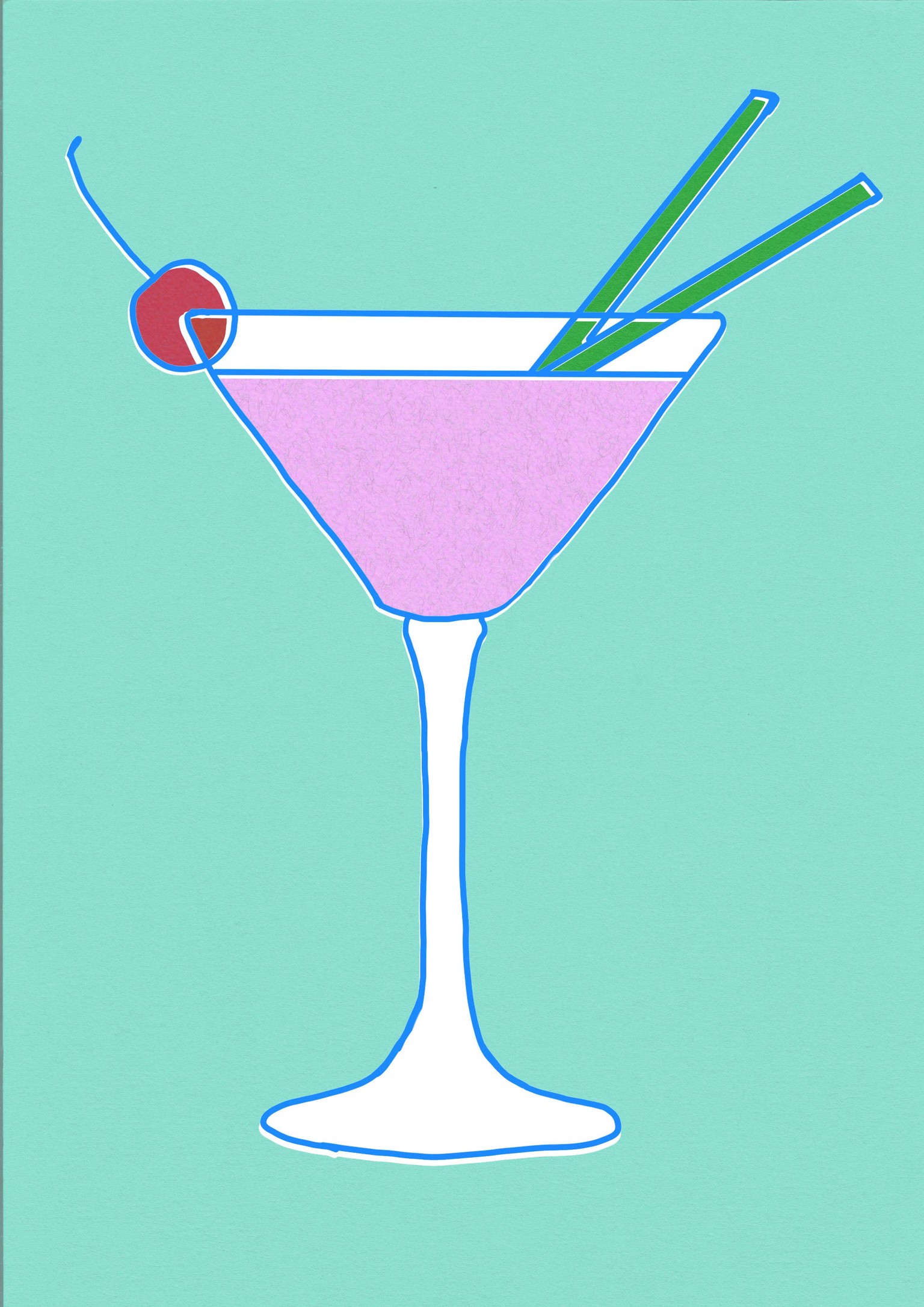 Pop Art Illustration with Line Drawing & Texture: Adobe Photoshop Basics - image 1 - student project