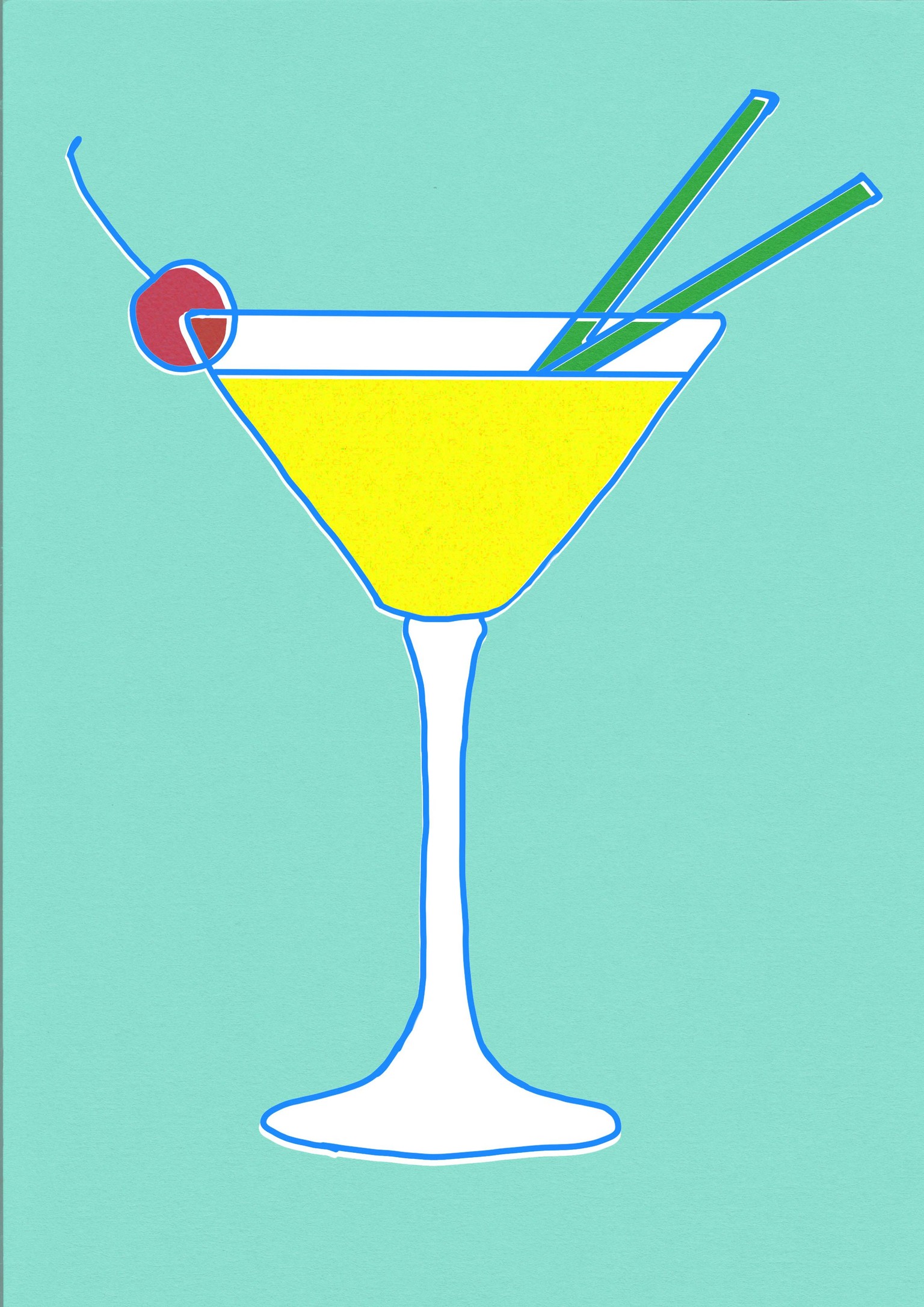 Pop Art Illustration with Line Drawing & Texture: Adobe Photoshop Basics - image 2 - student project