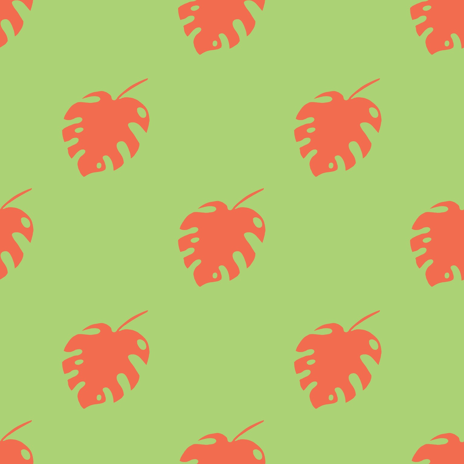Monstera Orange&Green - image 1 - student project