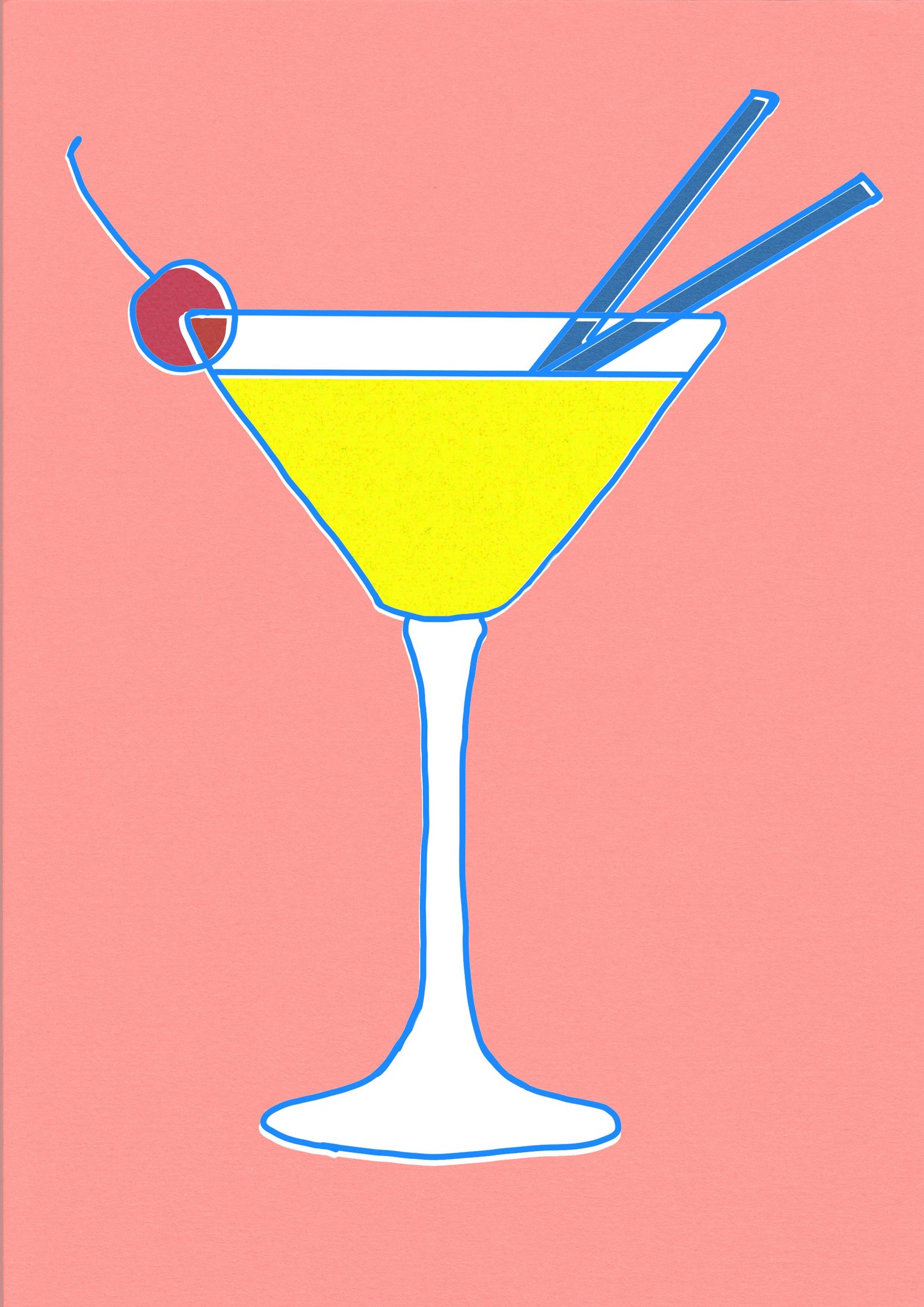 Pop Art Illustration with Line Drawing & Texture: Adobe Photoshop Basics - image 3 - student project