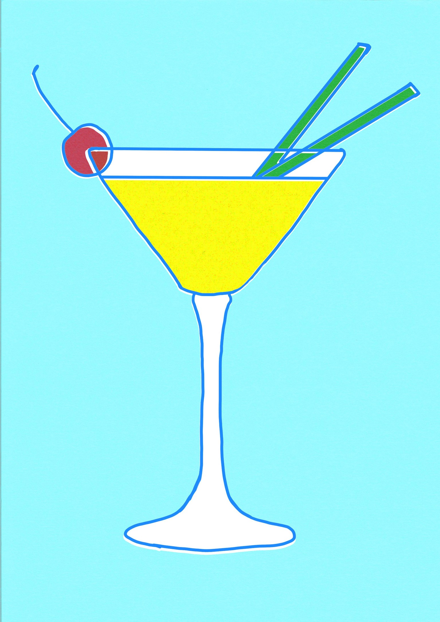 Pop Art Illustration with Line Drawing & Texture: Adobe Photoshop Basics - image 4 - student project