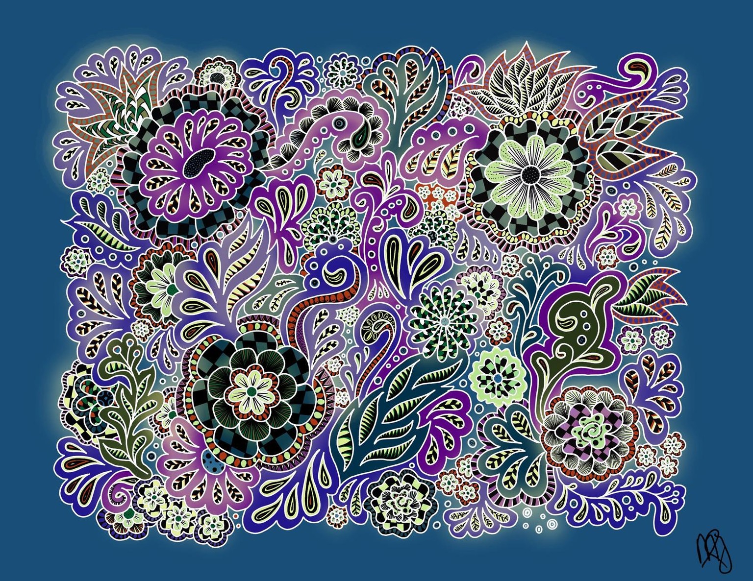 Zentangle page - image 3 - student project