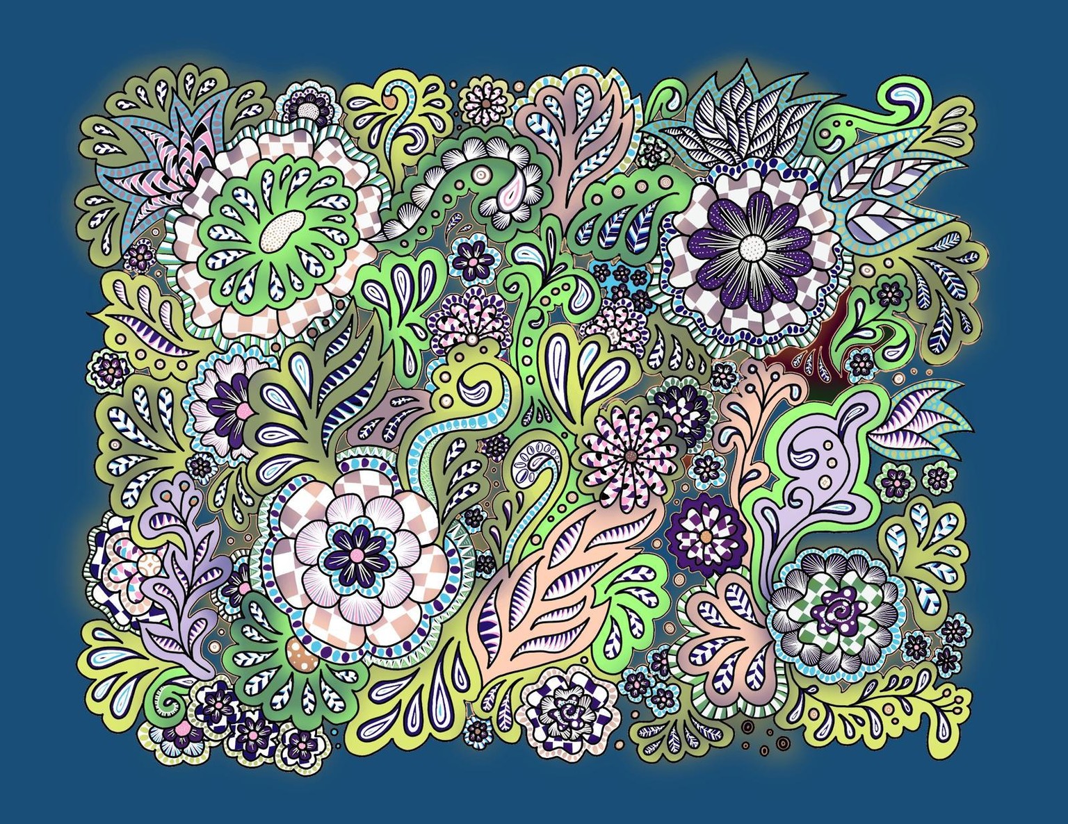 Zentangle page - image 2 - student project