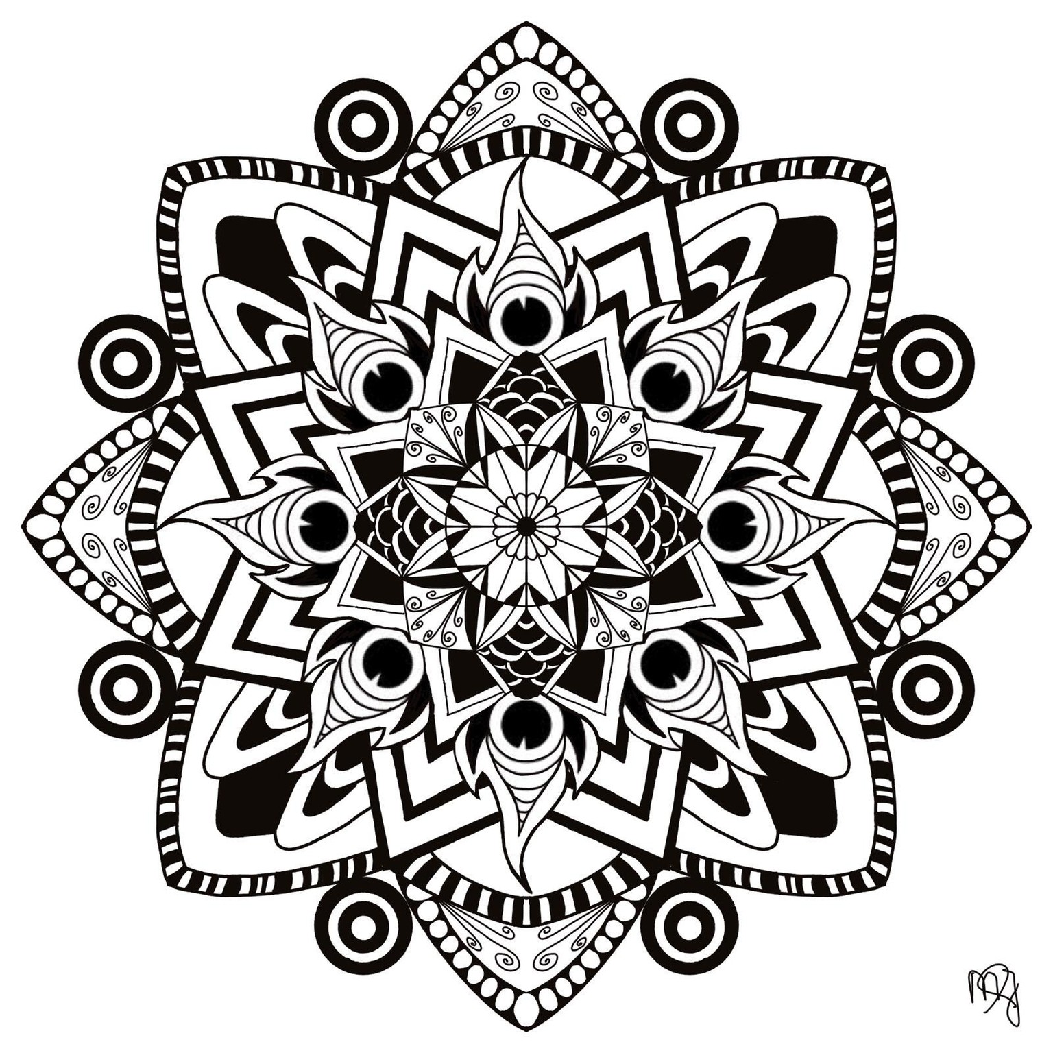 B&w zendala - image 1 - student project