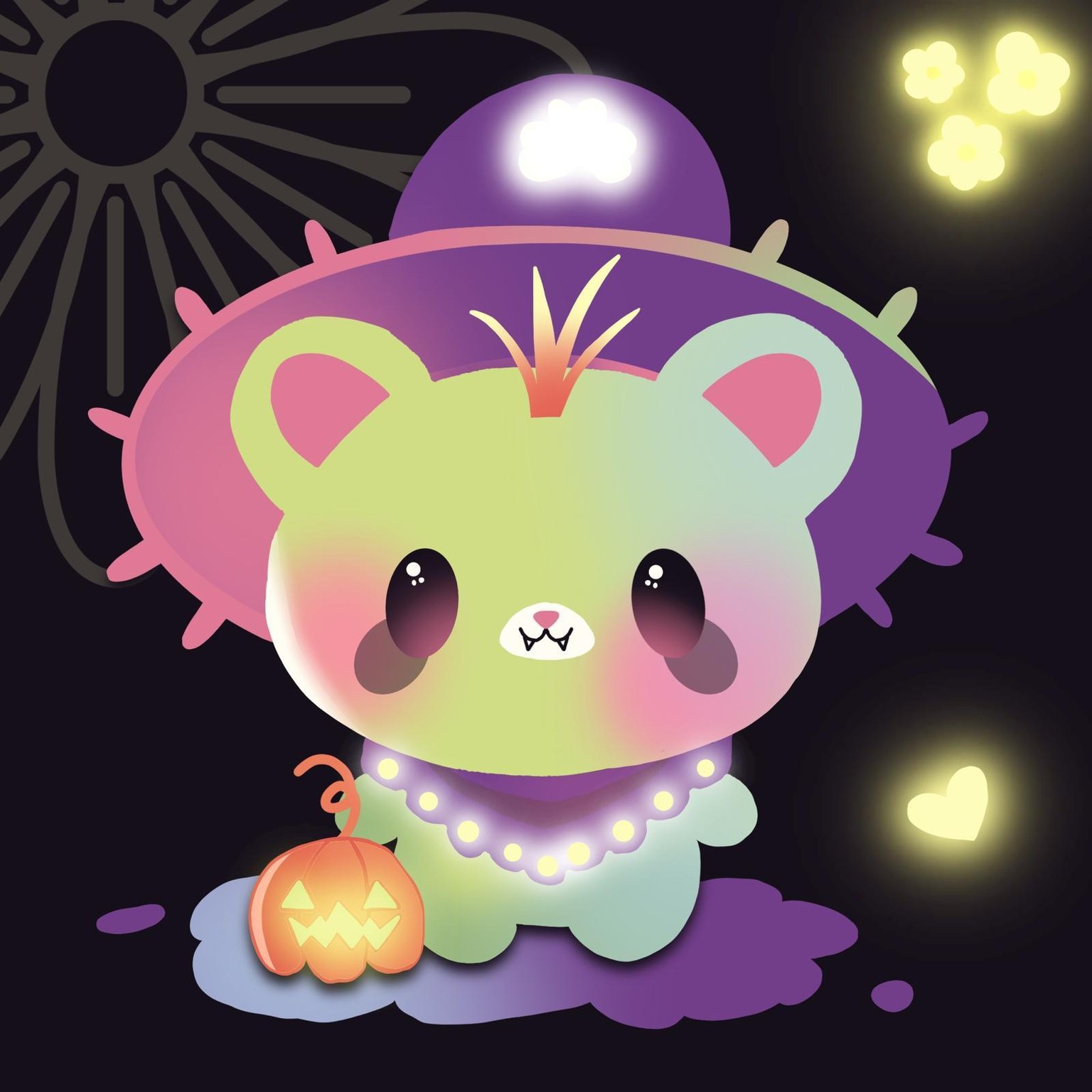 My 3 glowing animals - image 3 - student project