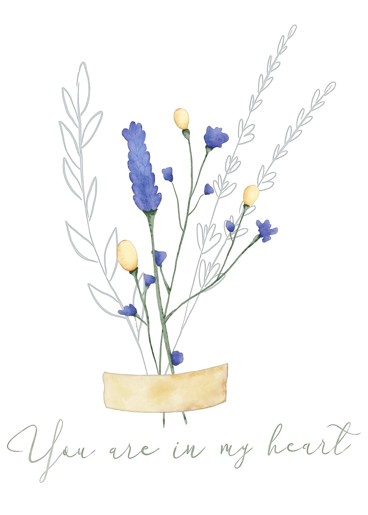 Watercolor florals - image 3 - student project