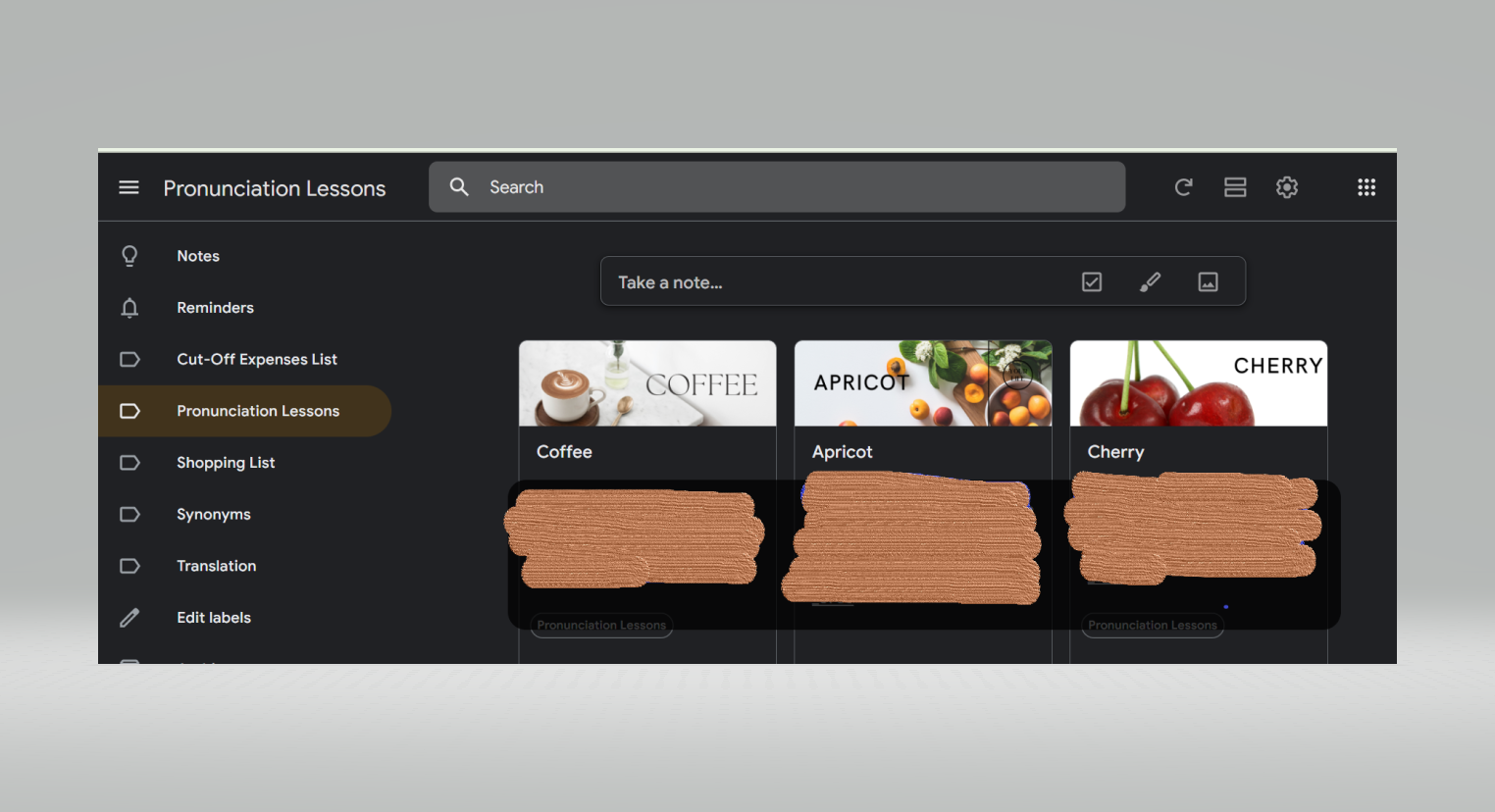 Keepin' on Google Keep - image 1 - student project