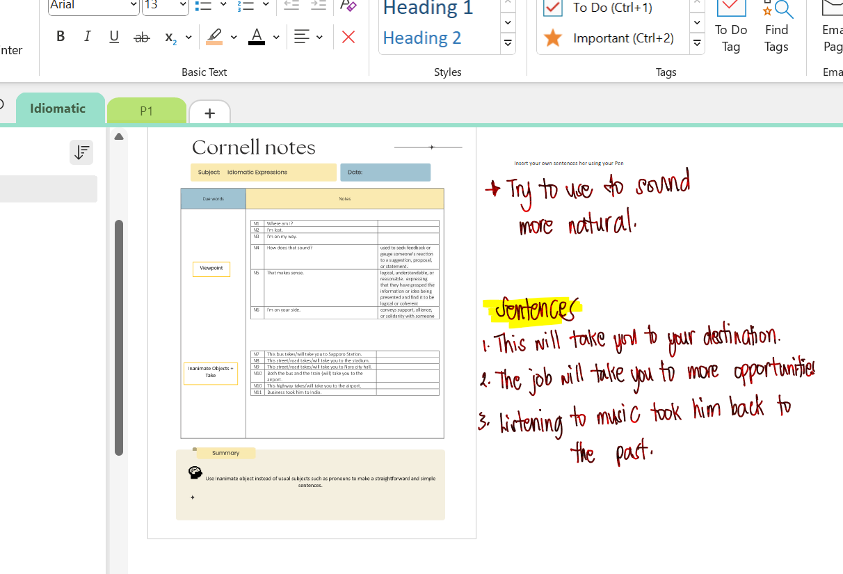 English as a Second Language Onenote - image 2 - student project