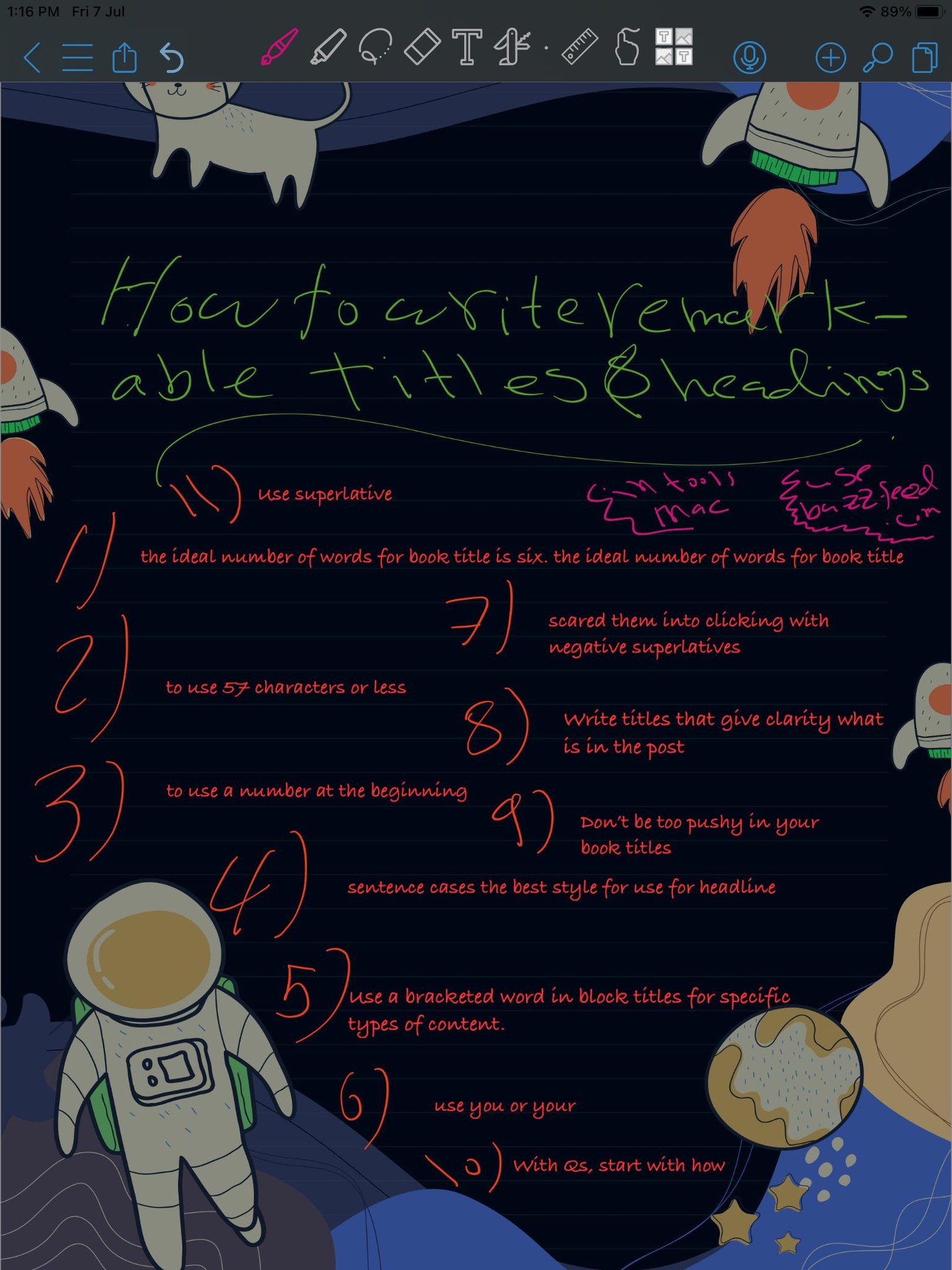 Annotation and Note Taking for Writing Titles & Headings - Alek Stanojevic - image 1 - student project