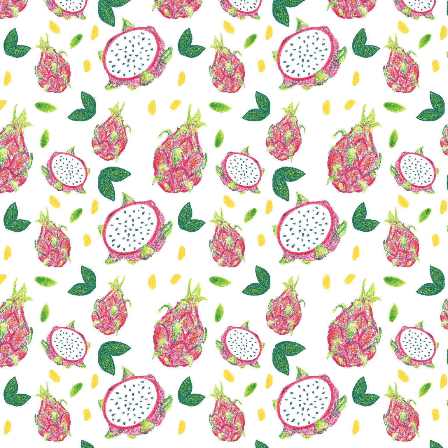 Dragonfruit Pattern + Geometric - image 10 - student project