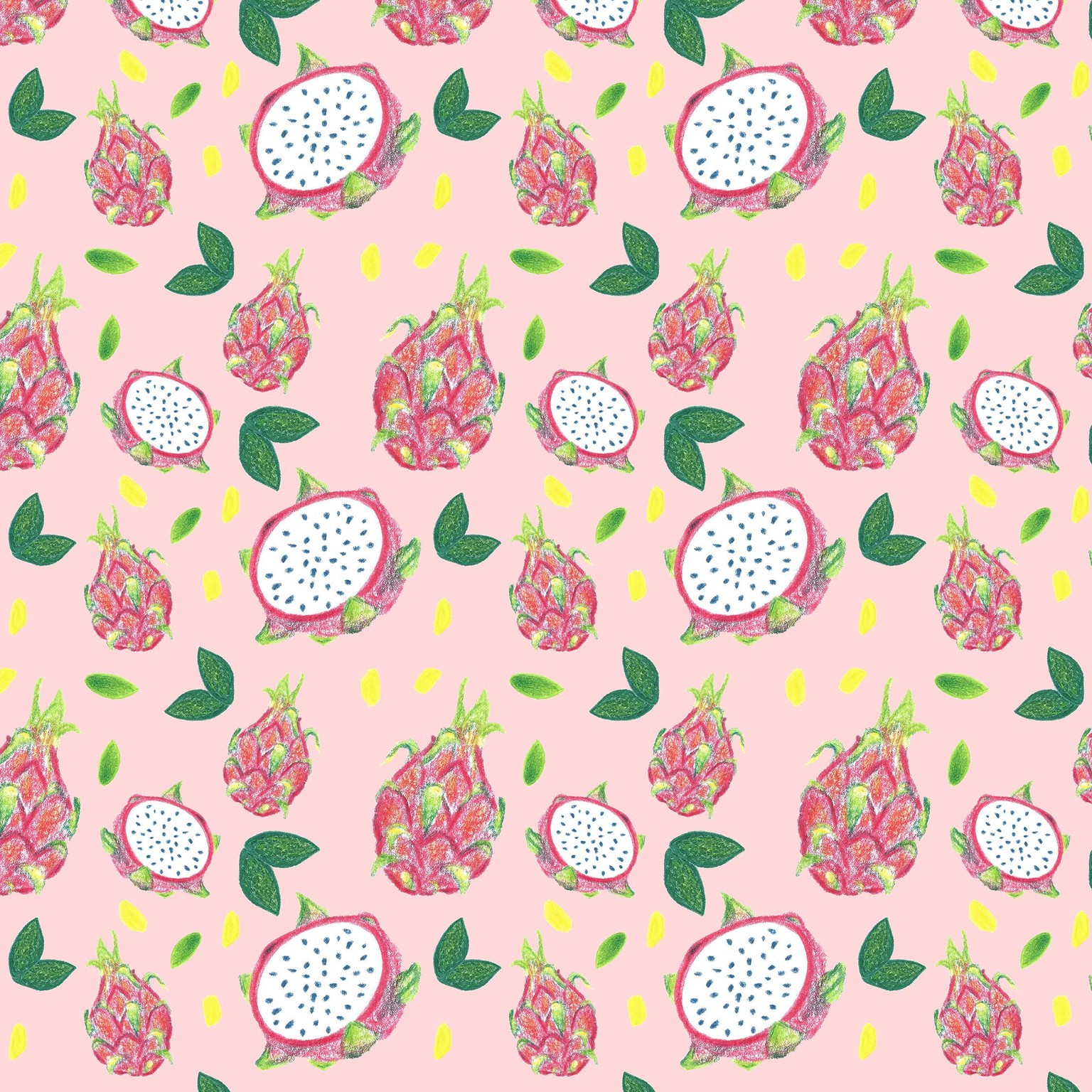 Dragonfruit Pattern + Geometric - image 12 - student project