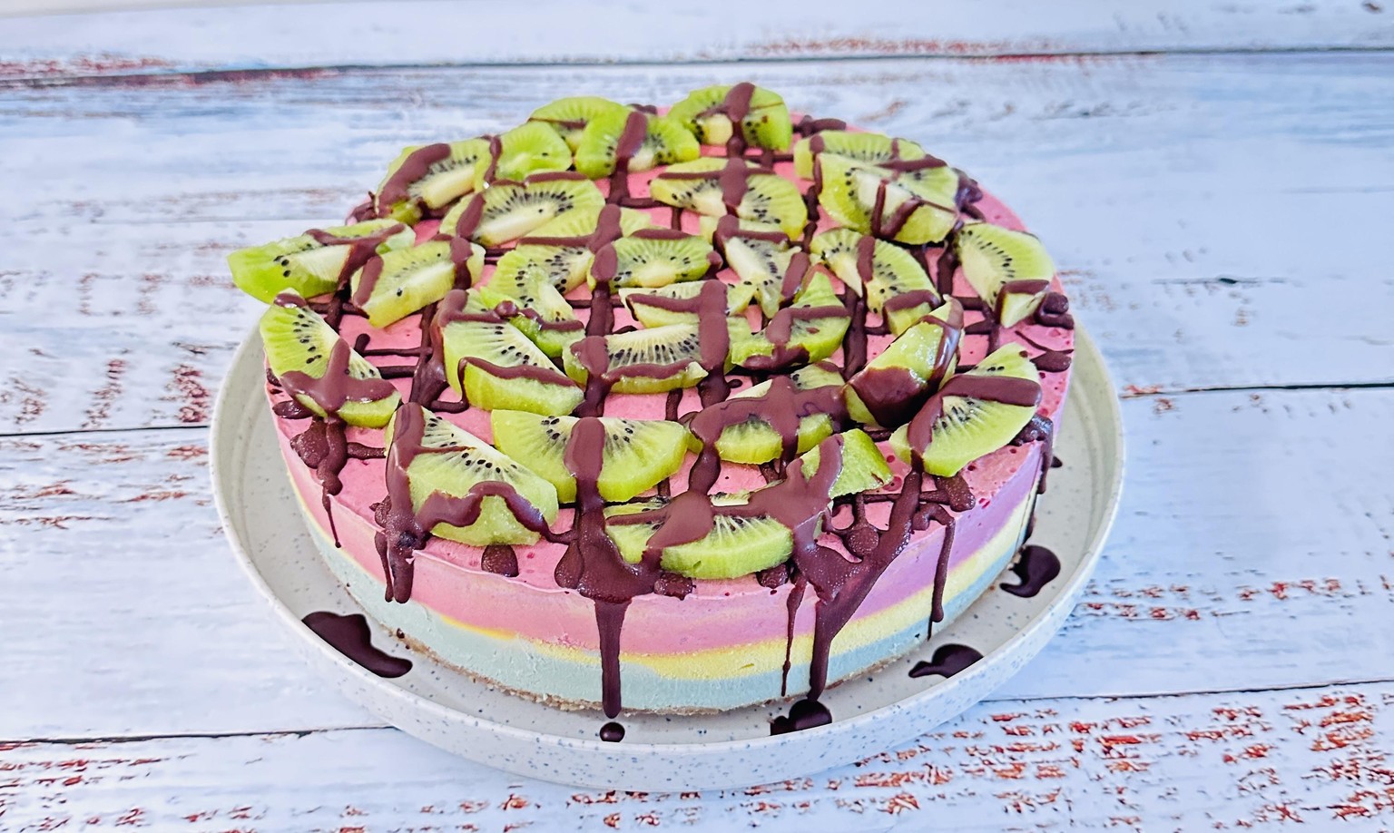 My lime-Strawberry Cheesecake - image 1 - student project