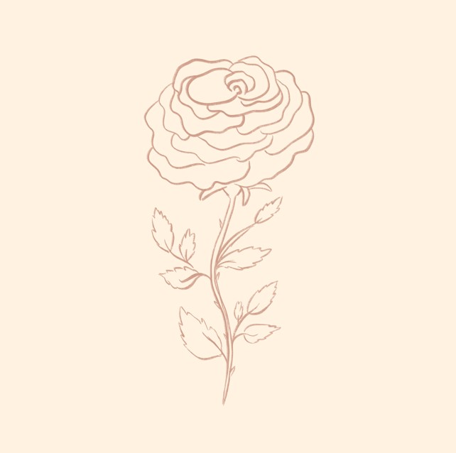 Rose in Procreate - image 1 - student project