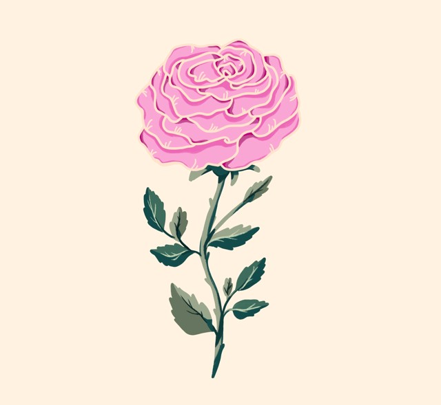 Rose in Procreate - image 2 - student project