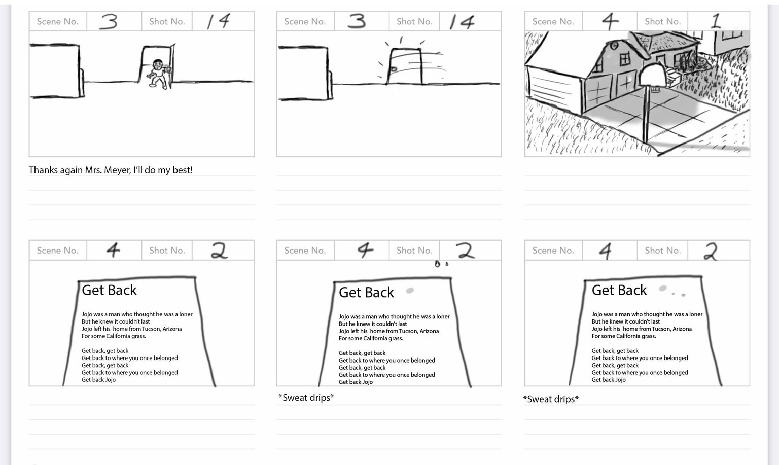 Solo Spotlight Storyboard - image 12 - student project