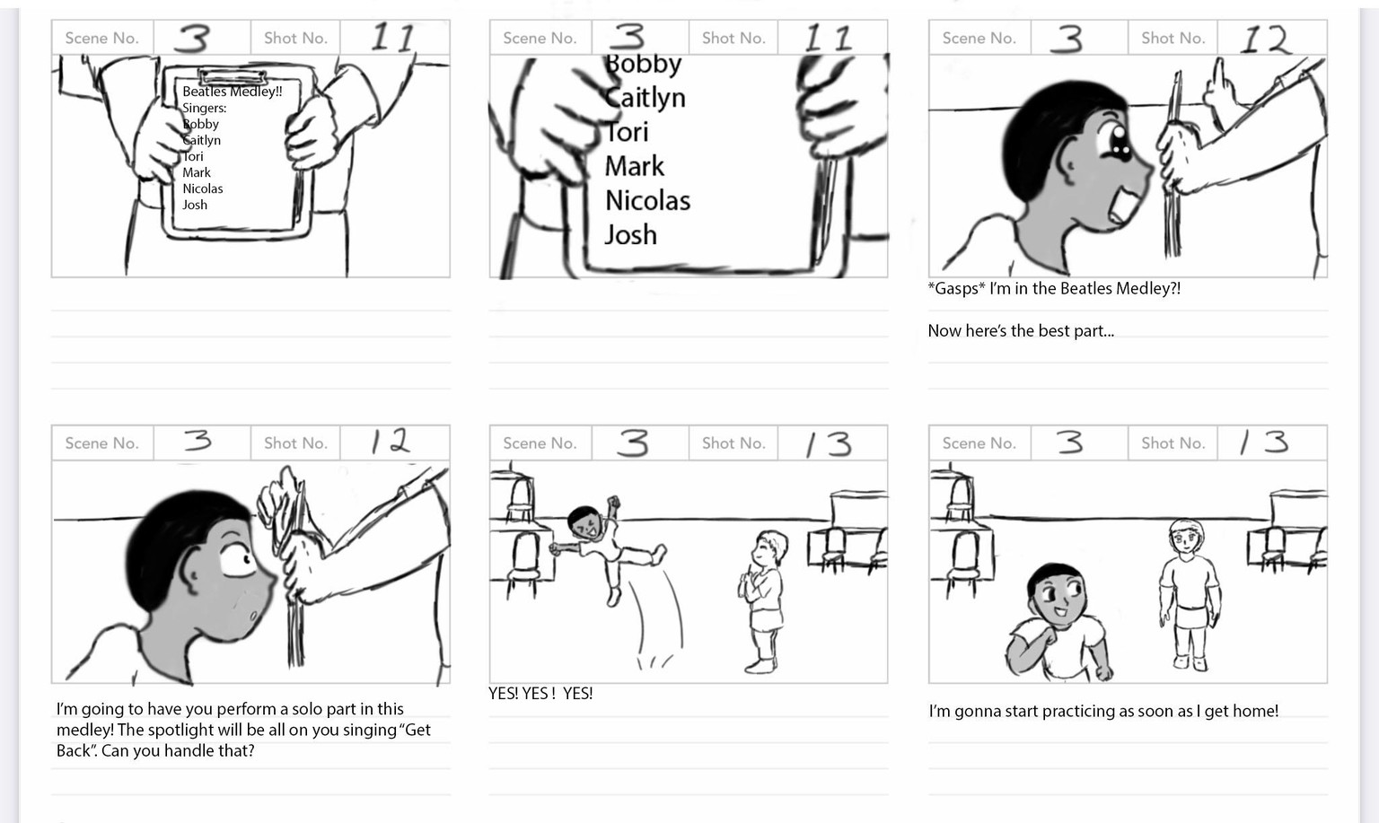 Solo Spotlight Storyboard - image 11 - student project