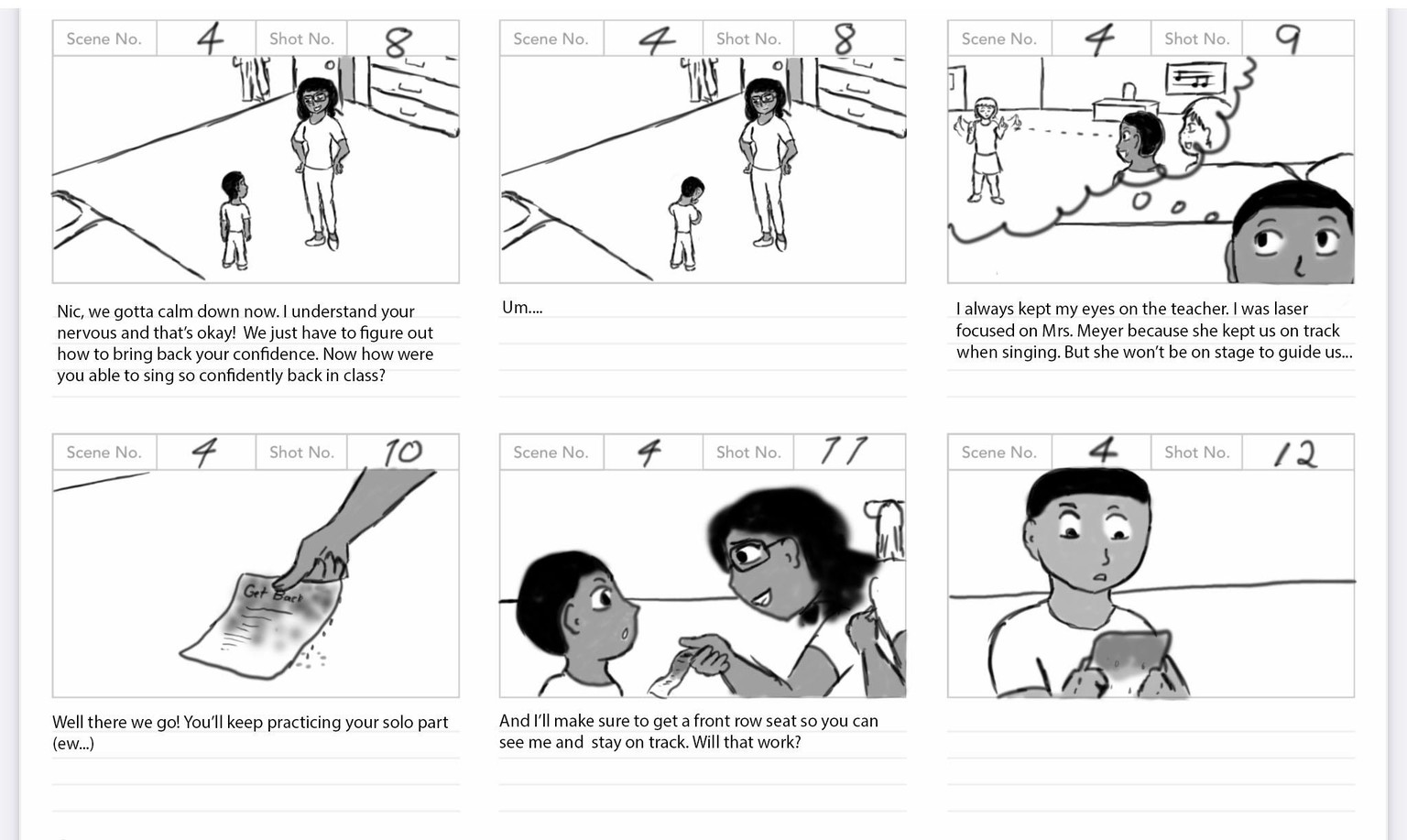 Solo Spotlight Storyboard - image 14 - student project
