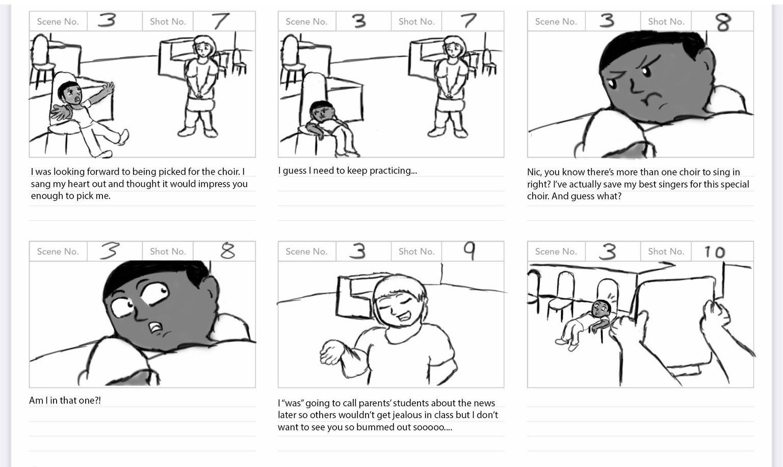 Solo Spotlight Storyboard - image 10 - student project