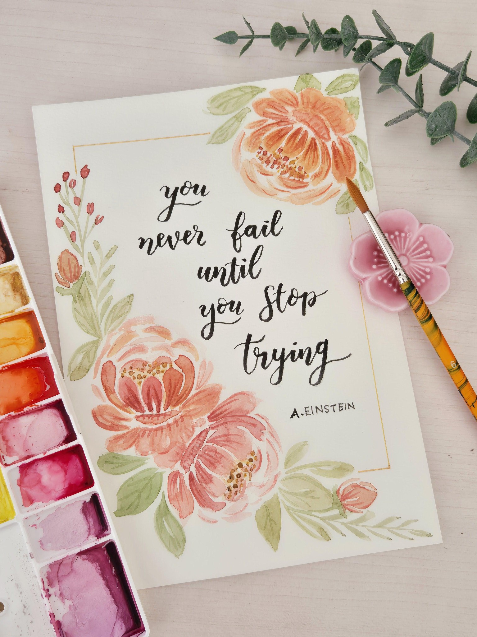 Watercolor Peonies - image 1 - student project
