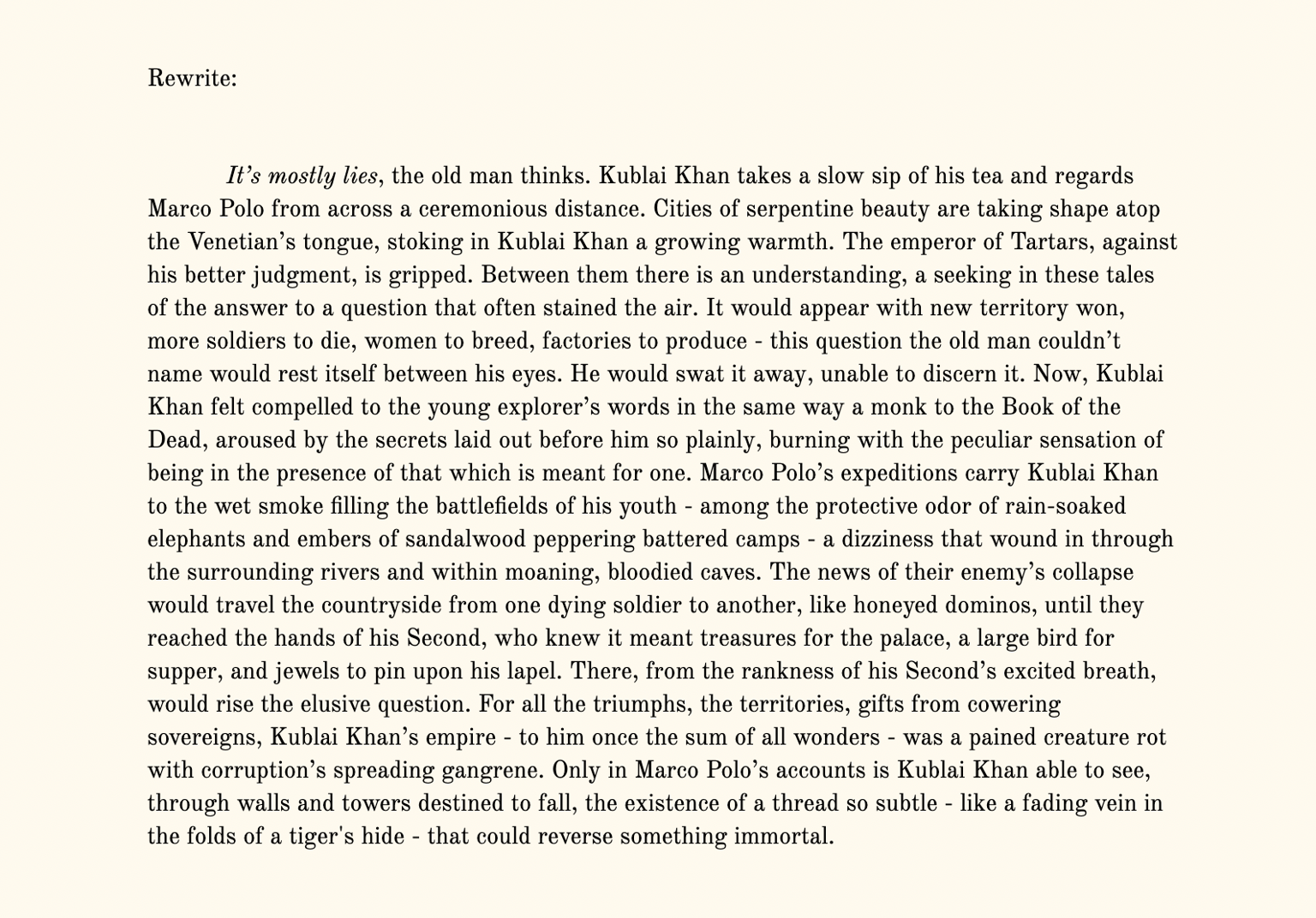 Rewriting Exercise, 2! First Pages - image 3 - student project