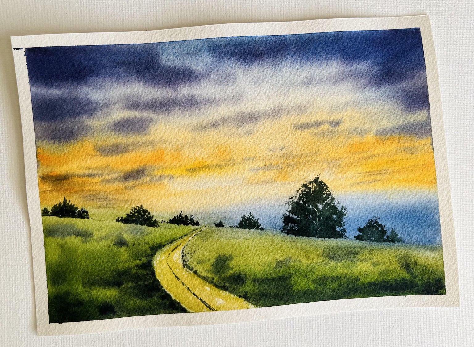 Loose Watercolour Landscapes - image 1 - student project